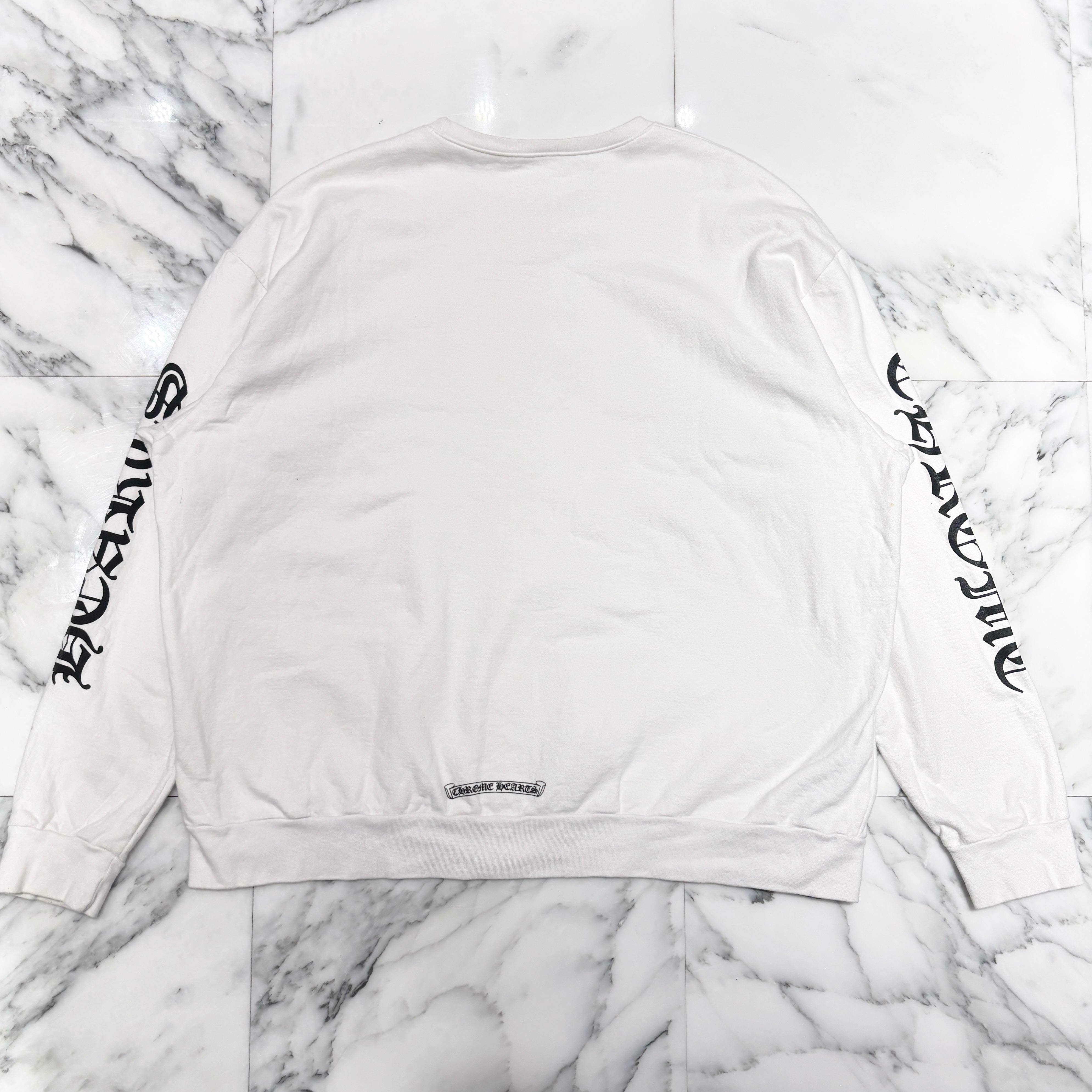 CHROME HEARTS Neck Logo Crewneck Sweatshirt Size L クロムハーツ ネックロゴ クルーネック スウェットシャツ サイズL