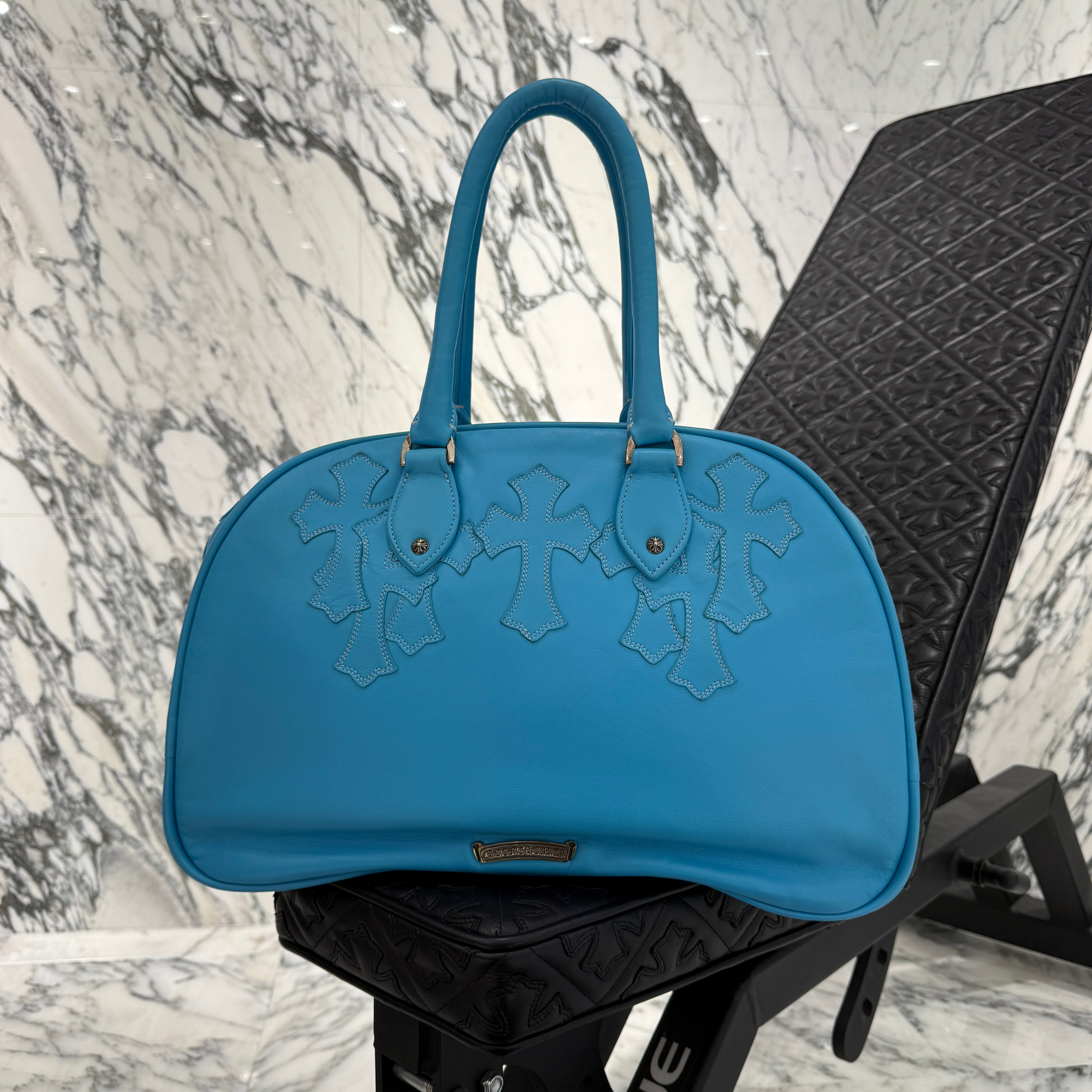 CHROME HEARTS Cemetery Cross Patch GYM Bag Medium クロムハーツ セメタリークロスパッチ ジムバッグ ミディアム