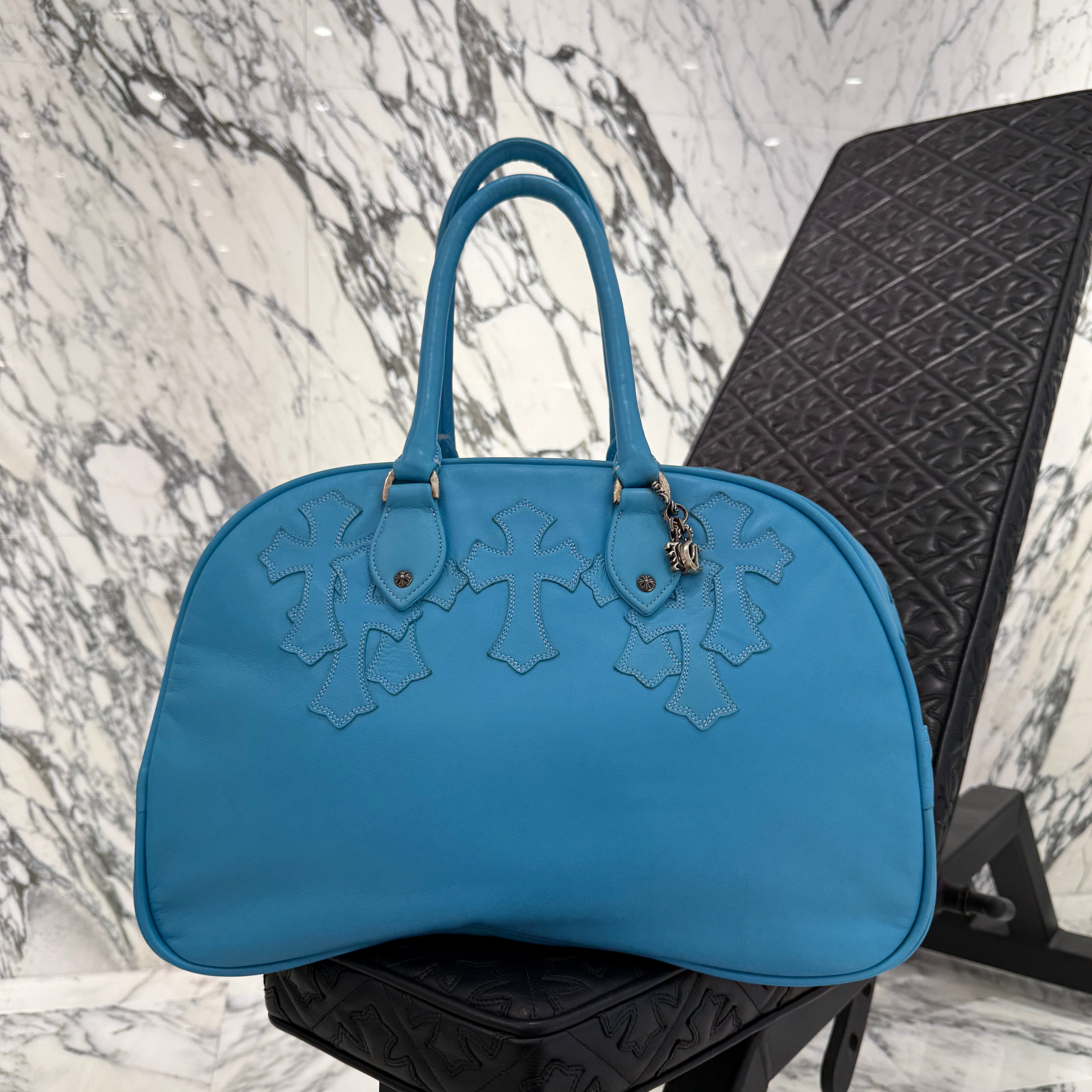 CHROME HEARTS Cemetery Cross Patch GYM Bag Medium クロムハーツ セメタリークロスパッチ ジムバッグ ミディアム