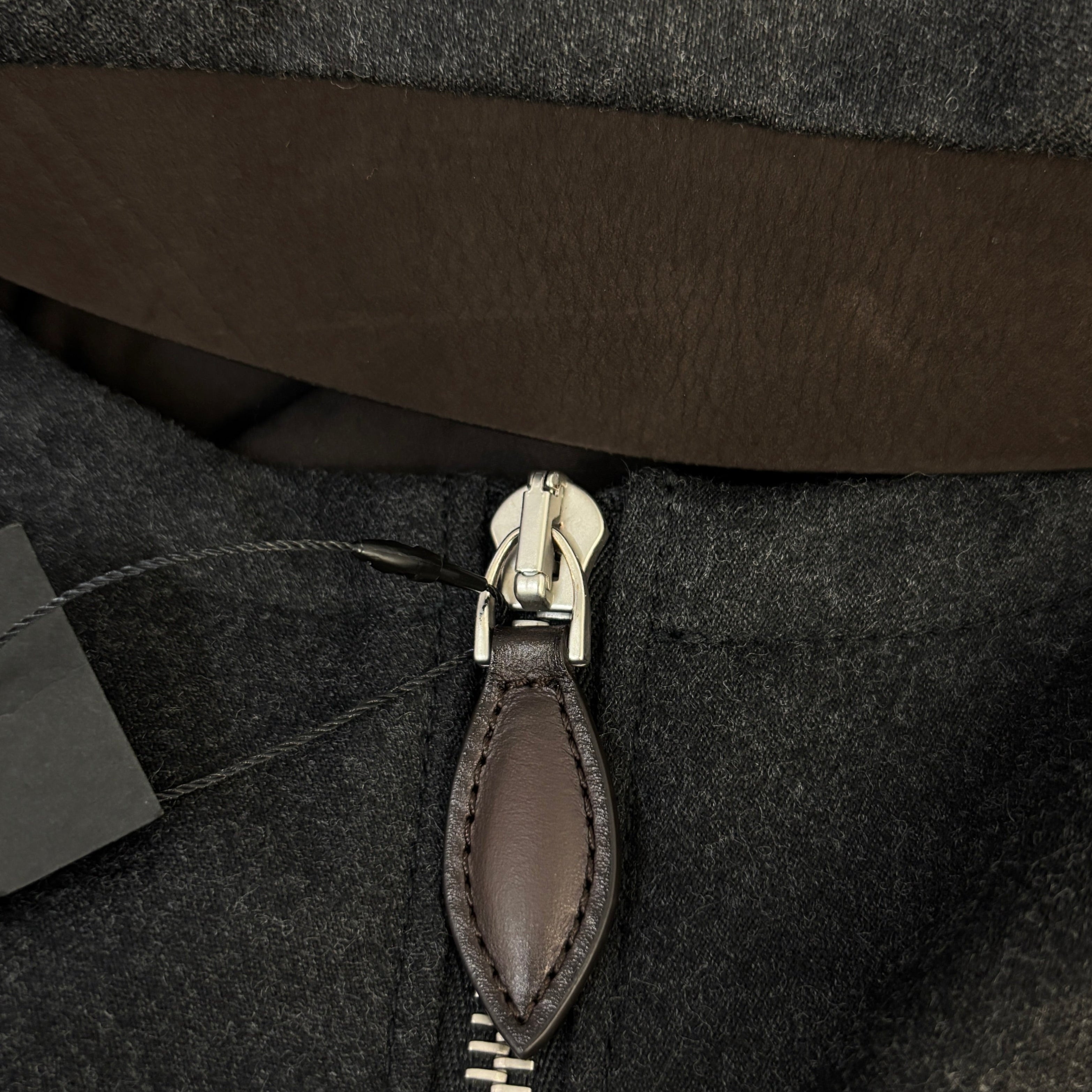 Berluti Technical B-Way Leather Detail Wool Jacket R23OBL122WDAO Size 48 ベルルッティ テクニカル B-WAY レザーディティール ウールジャケット サイズ48