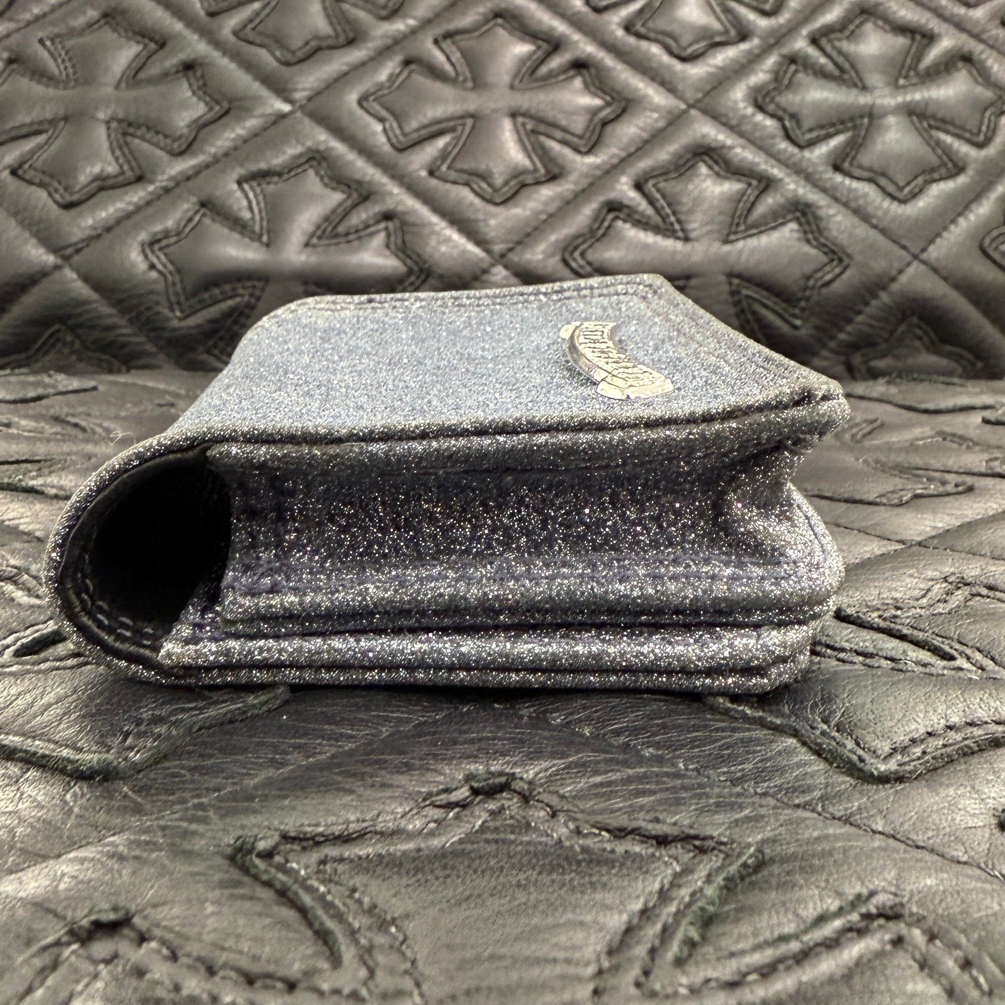 CHROME HEARTS Glitter Leather Card Case #2 クロムハ―ツグリッター レザー カードケース #2