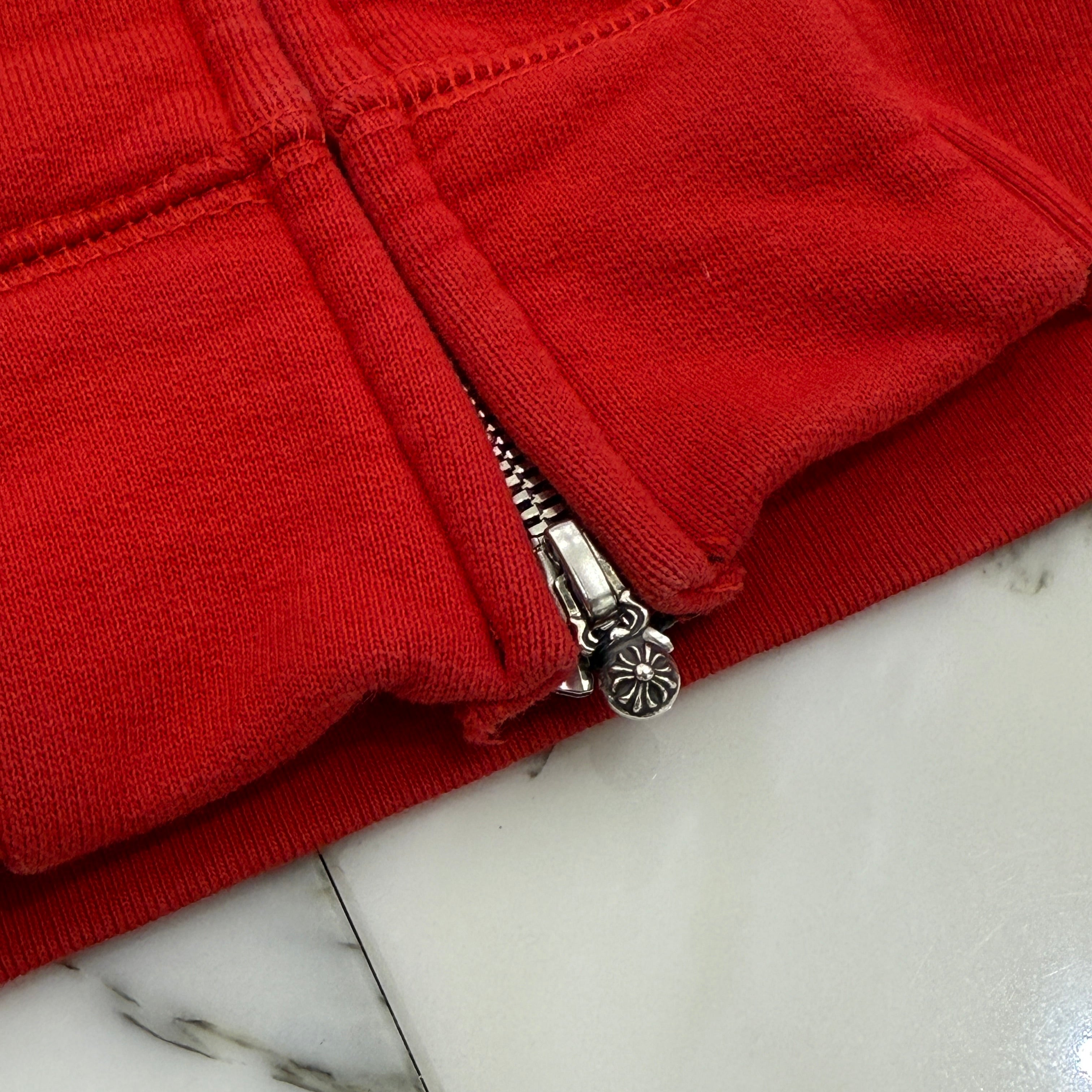 CHROME HEARTS King Taco 3 Cemetery Cross Embroidery Zip Up Hoodie Size L クロムハーツ キングタコ 3セメタリークロス刺繍 ジップアップフーディー サイズL