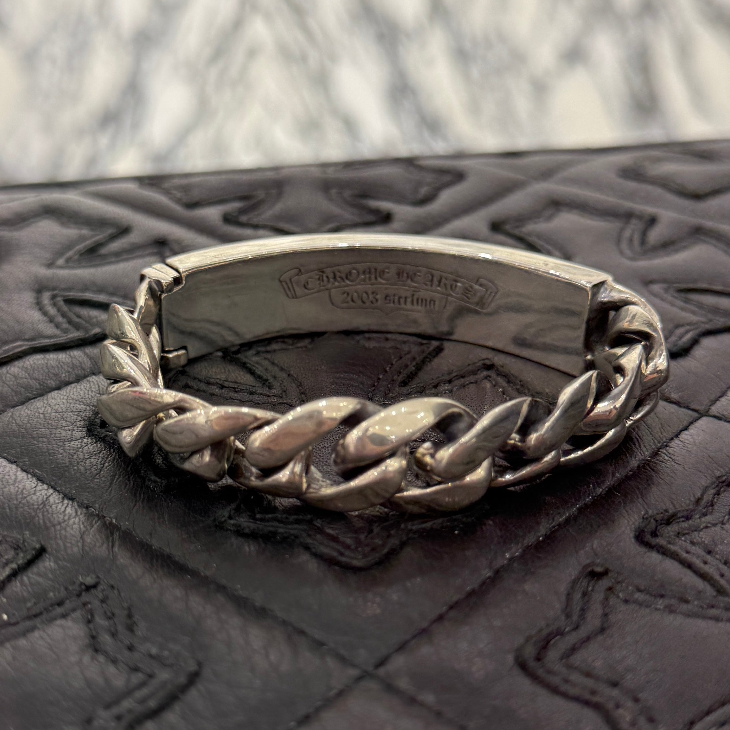 CHROME HEARTS "FUCK YOU" Classic ID Bracelet 10 LINK クロムハーツ "ファックユー" クラシック ID ブレスレット 10リンク