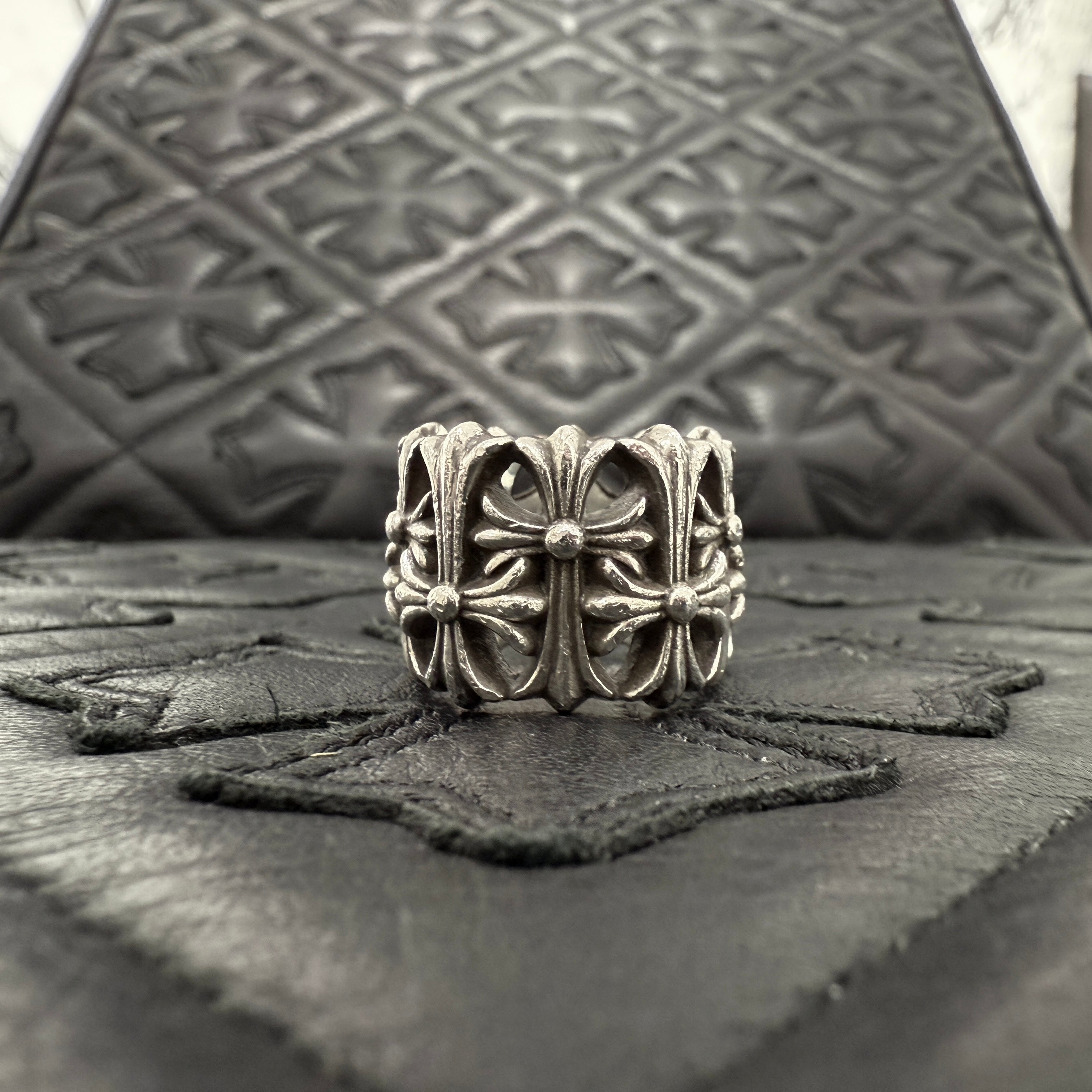 CHROME HEARTS Cemetery Cross Ring Size15号 クロムハーツ セメタリー