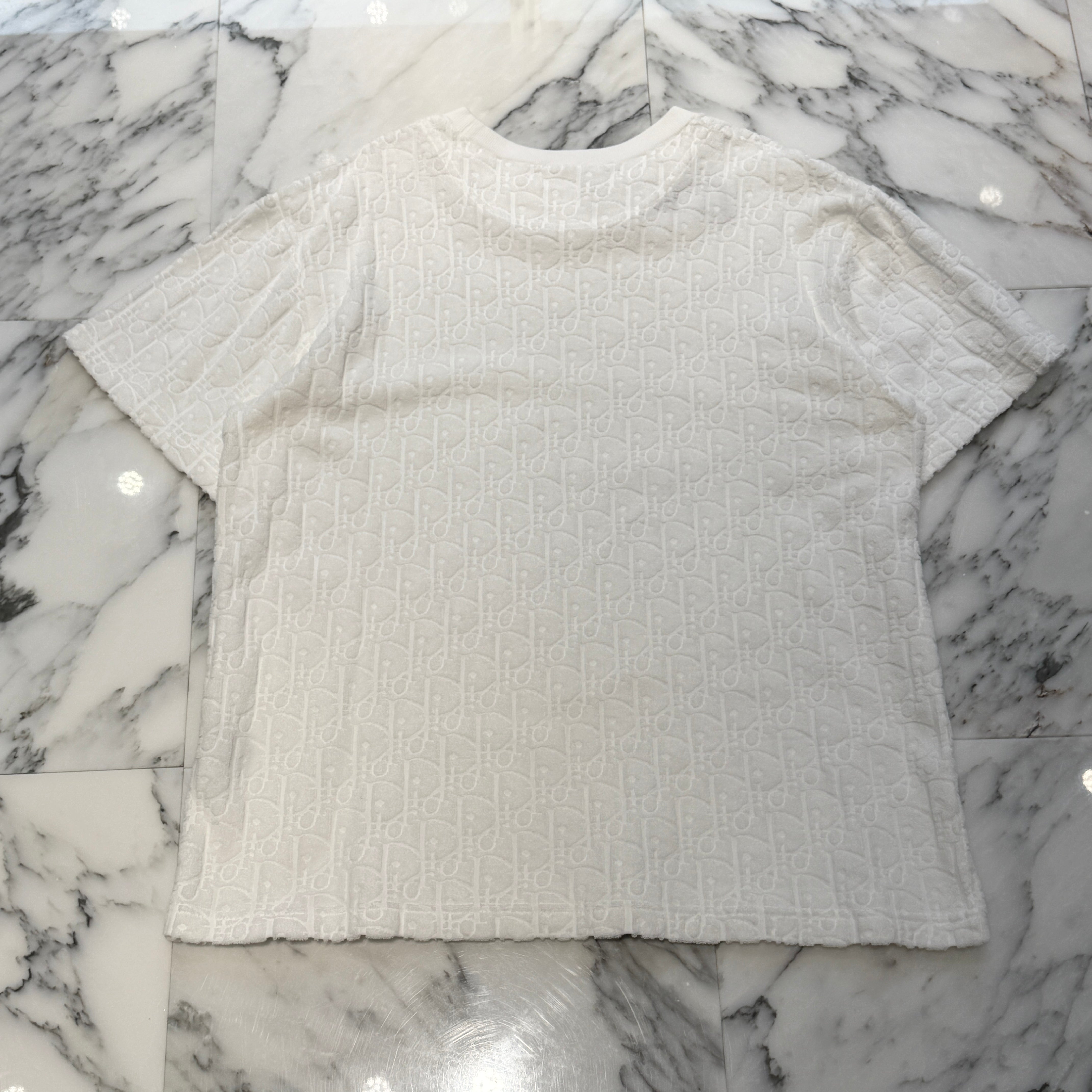 DIOR 2020SS Oblique Cotton Jacquard Tee 943J605E0602 Size XL ディオール オブリーク コットン ジャガード Tシャツ サイズXL