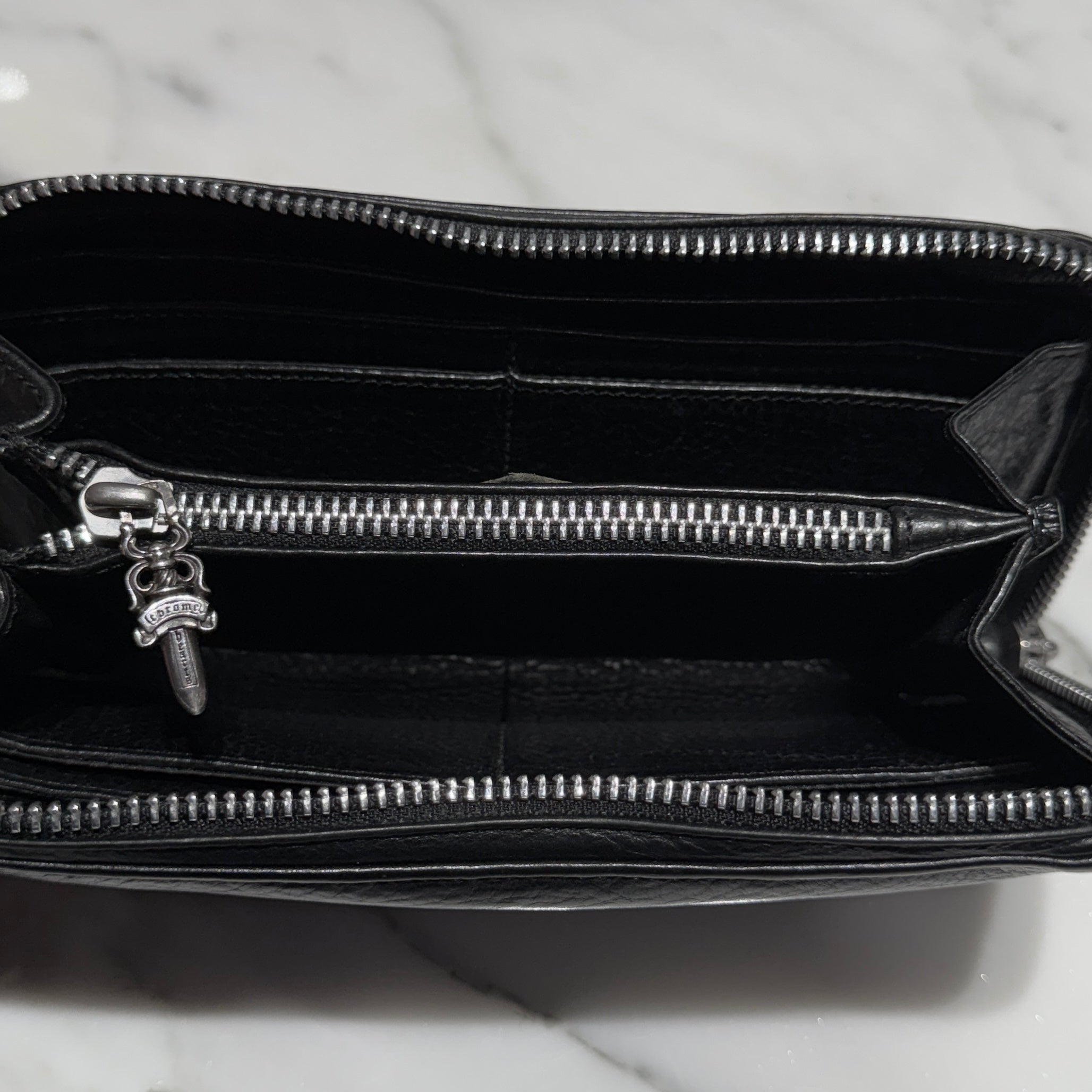 CHROME HEARTS REC F ZIP #2 Leather Wallet クロムハーツ レック F ジップ #2 レザー ウォレット
