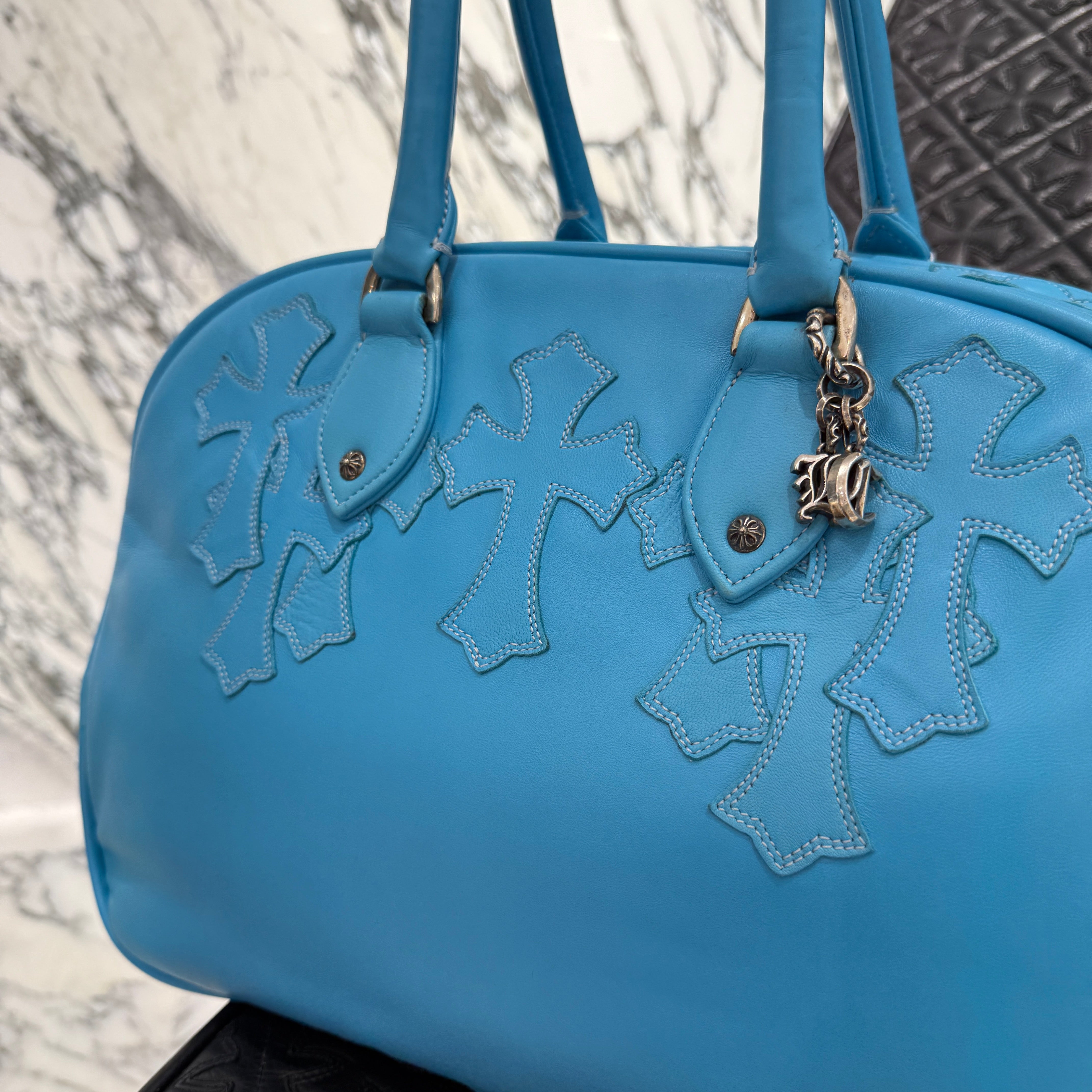 CHROME HEARTS Cemetery Cross Patch GYM Bag Medium クロムハーツ セメタリークロスパッチ ジムバッグ ミディアム