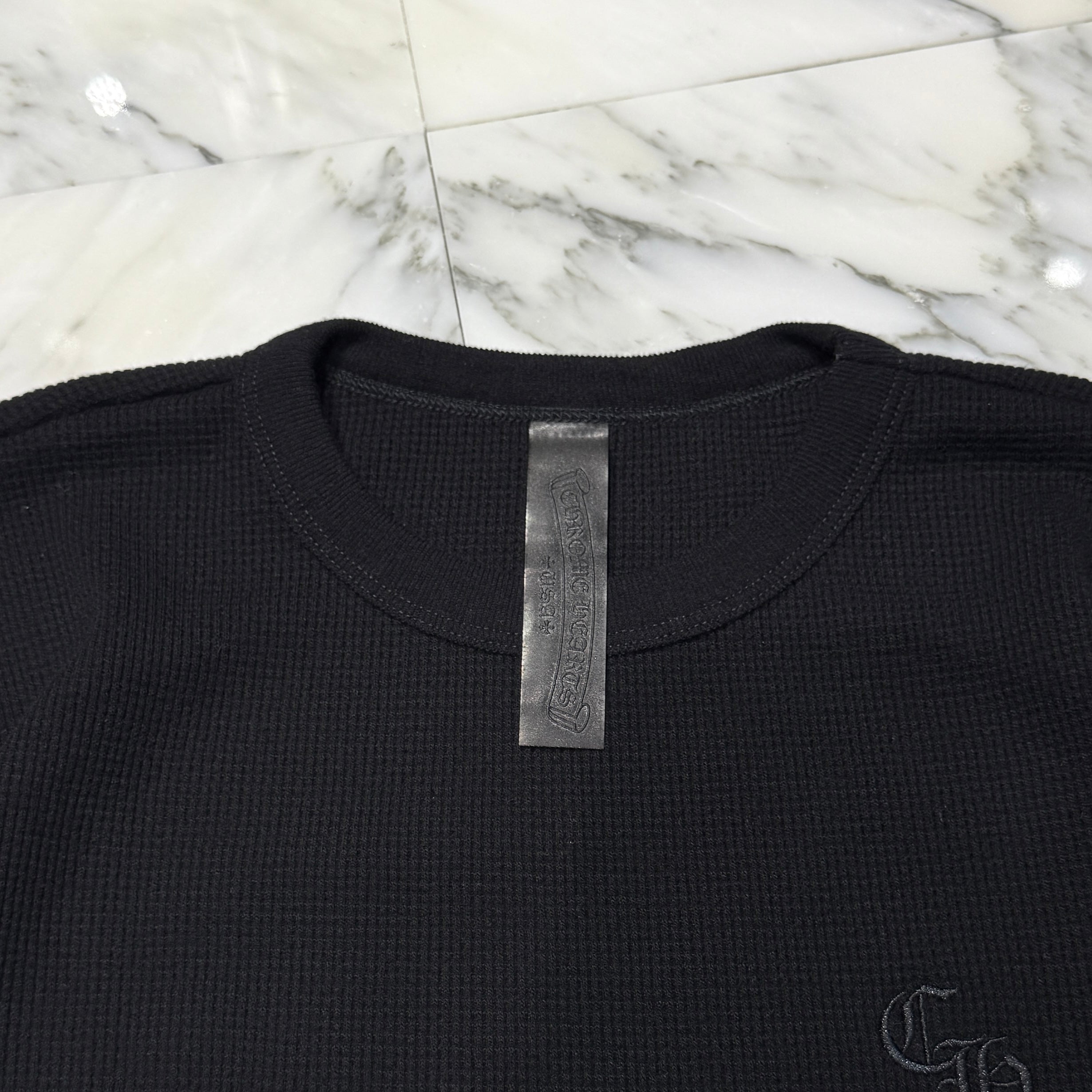 CHROME HEARTS 2025SS Y NOT CH Embroidery Thermal Long Sleeve Tee Size L クロムハーツ ワイノット CH刺繍 サーマル ロングスリーブTシャツ サイズＬ