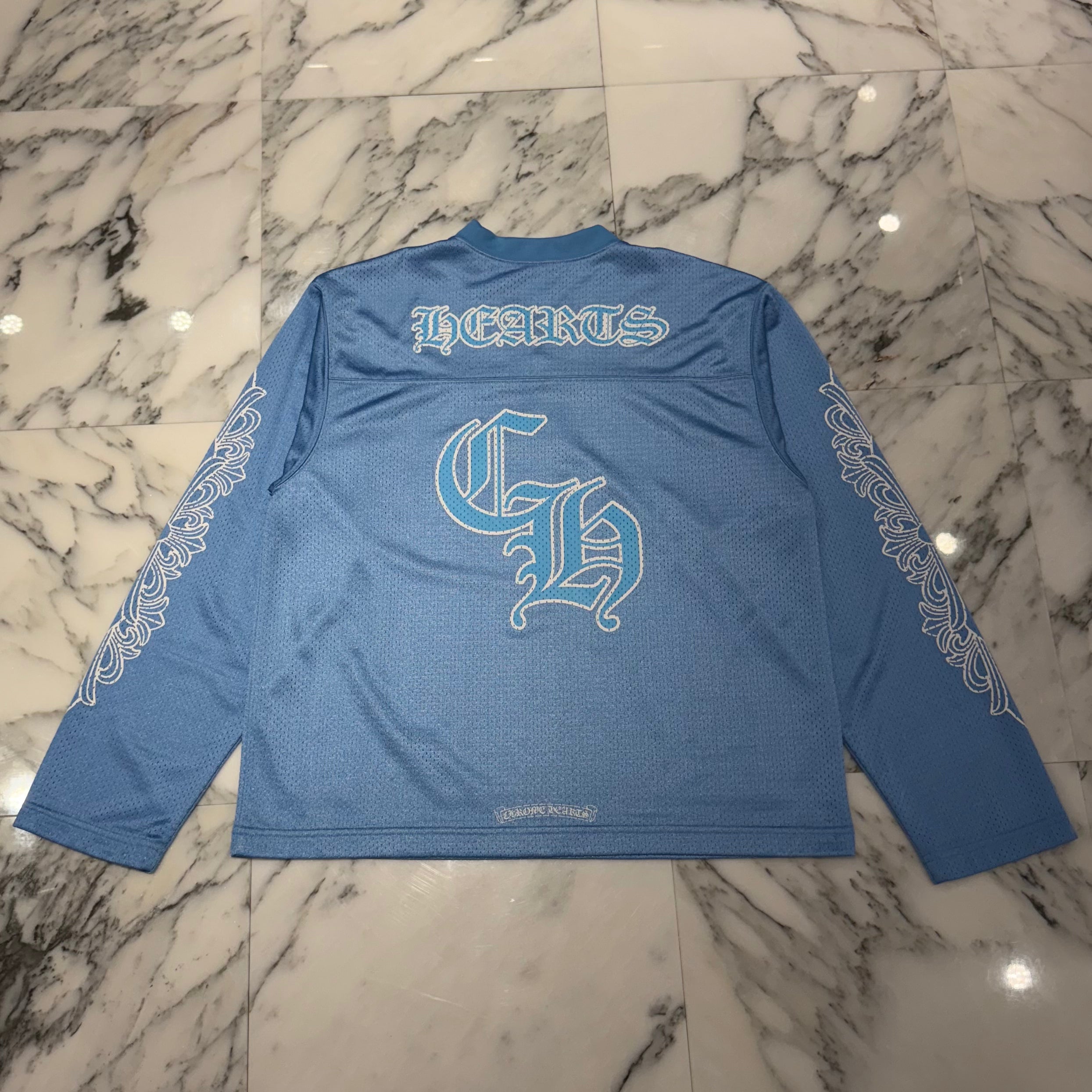 CHROME HEARTS Mesh Warm Up Jersey Size M クロムハーツ メッシュウォームアップ ジャージー サイズM