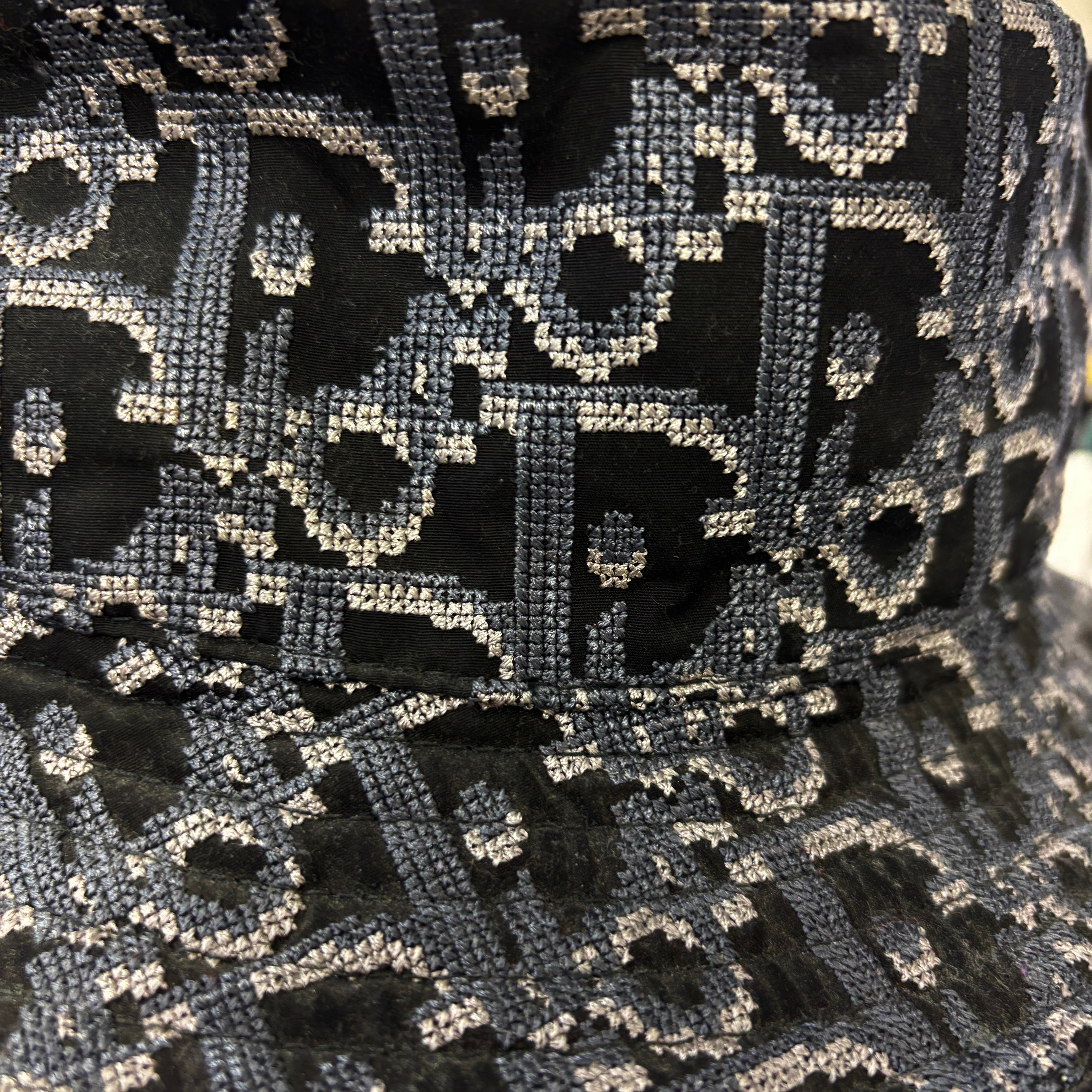 DIOR Chapeau Oblique Leather Bob Hat 183C902V1581 Size L ディオール シャポー オブリーク レザー ボブハット サイズL