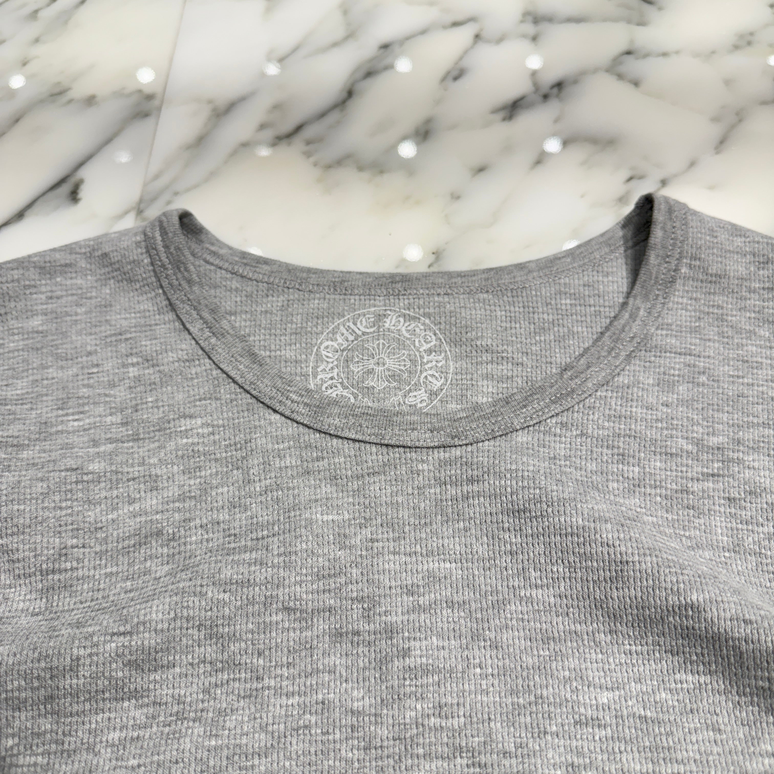 CHROME HEARTS 2025SS Scroll Label Arm Logo Print Thermal Long Sleeve Tee Size L クロムハーツ スクロールラベル アームロゴプリント サーマル ロングスリーブ Tシャツ サイズL