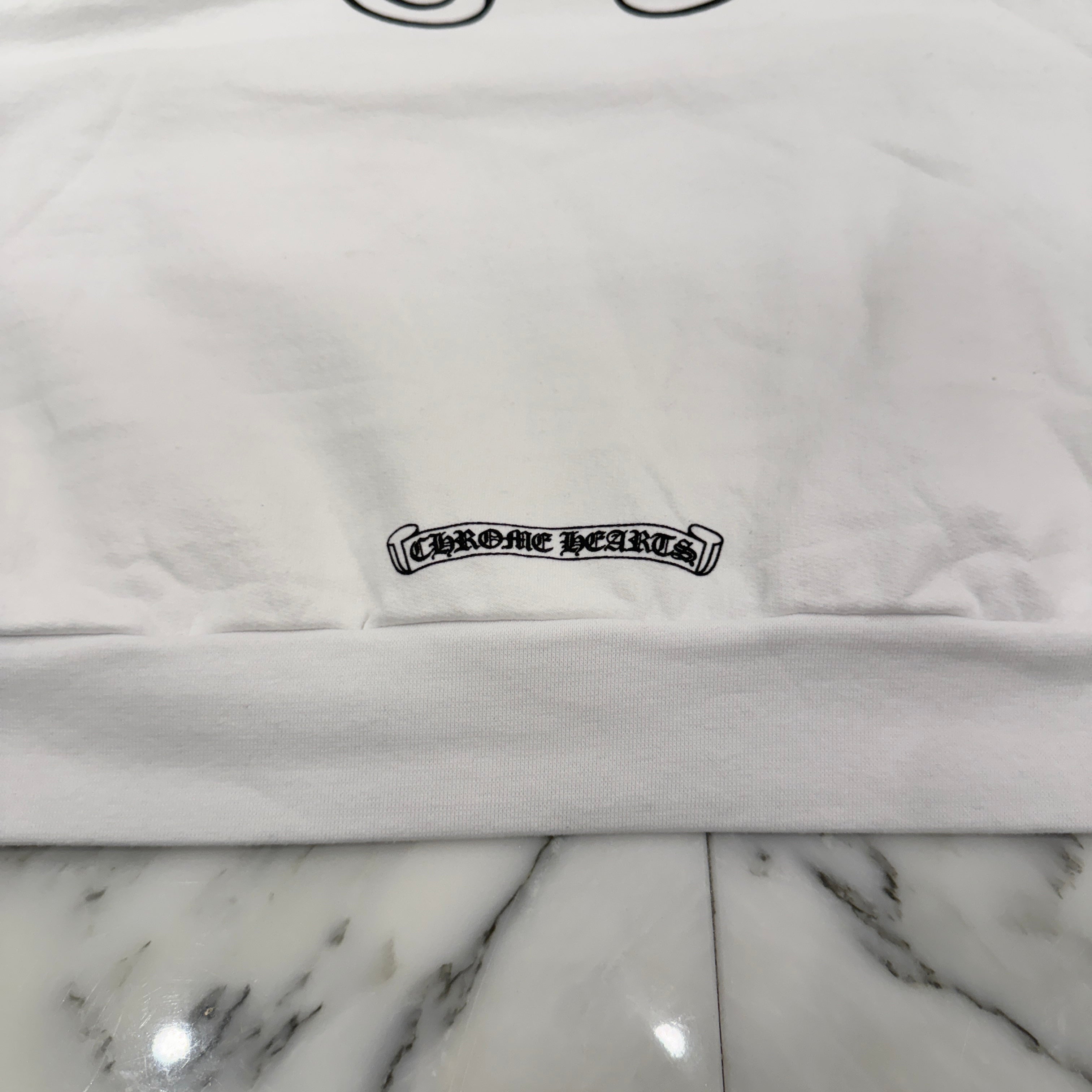 CHROME HEARTS Floral Cross Horseshoe Pullover Hoodie Size XXL クロムハーツ フローラルクロスホースシュー プルオーバーフーディ サイズXXL