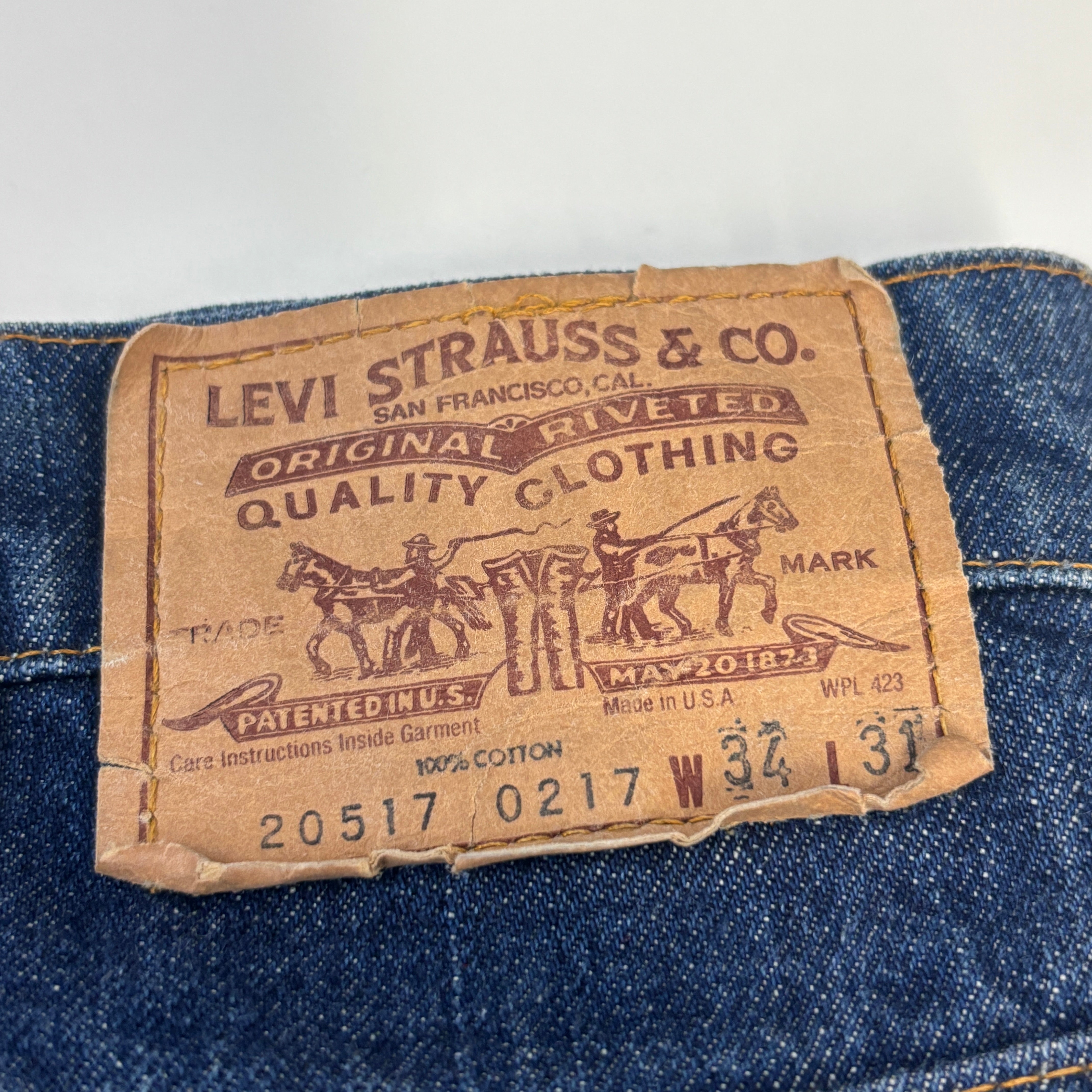 CHROME HEARTS × Levi's 517 VNTG Cross Leather Patch Denim Pants Size 32 クロムハーツ × リーバイス 517 ヴィンテージ クロスレザーパッチ デニムパンツ サイズ32