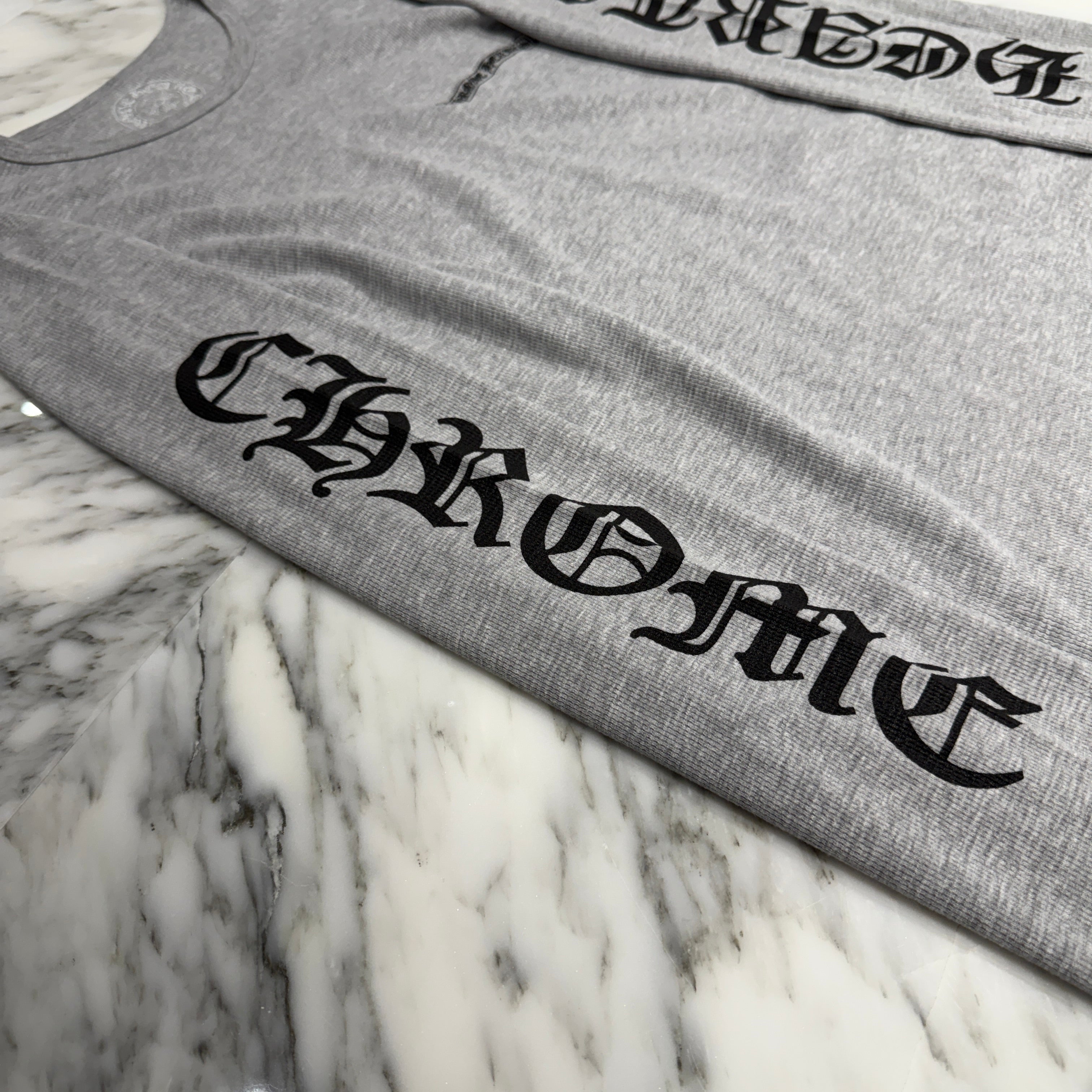 CHROME HEARTS 2025SS Scroll Label Arm Logo Print Thermal Long Sleeve Tee Size L クロムハーツ スクロールラベル アームロゴプリント サーマル ロングスリーブ Tシャツ サイズL