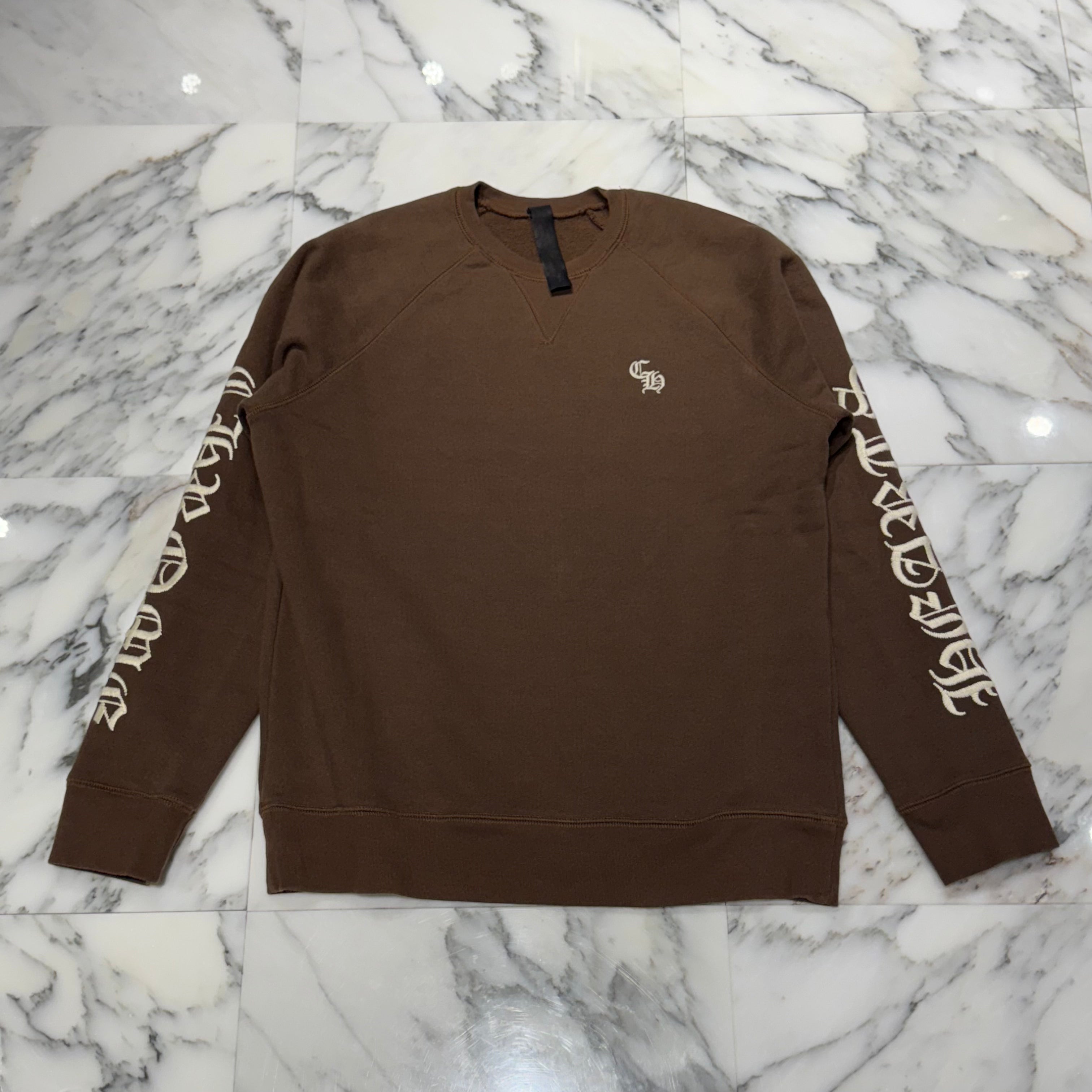 CHROME HEARTS Y NOT SLO RIDE Crewneck Sweatshirt Size Lクロムハーツ ワイノット スローライド クルーネックスウェットシャツ サイズ L