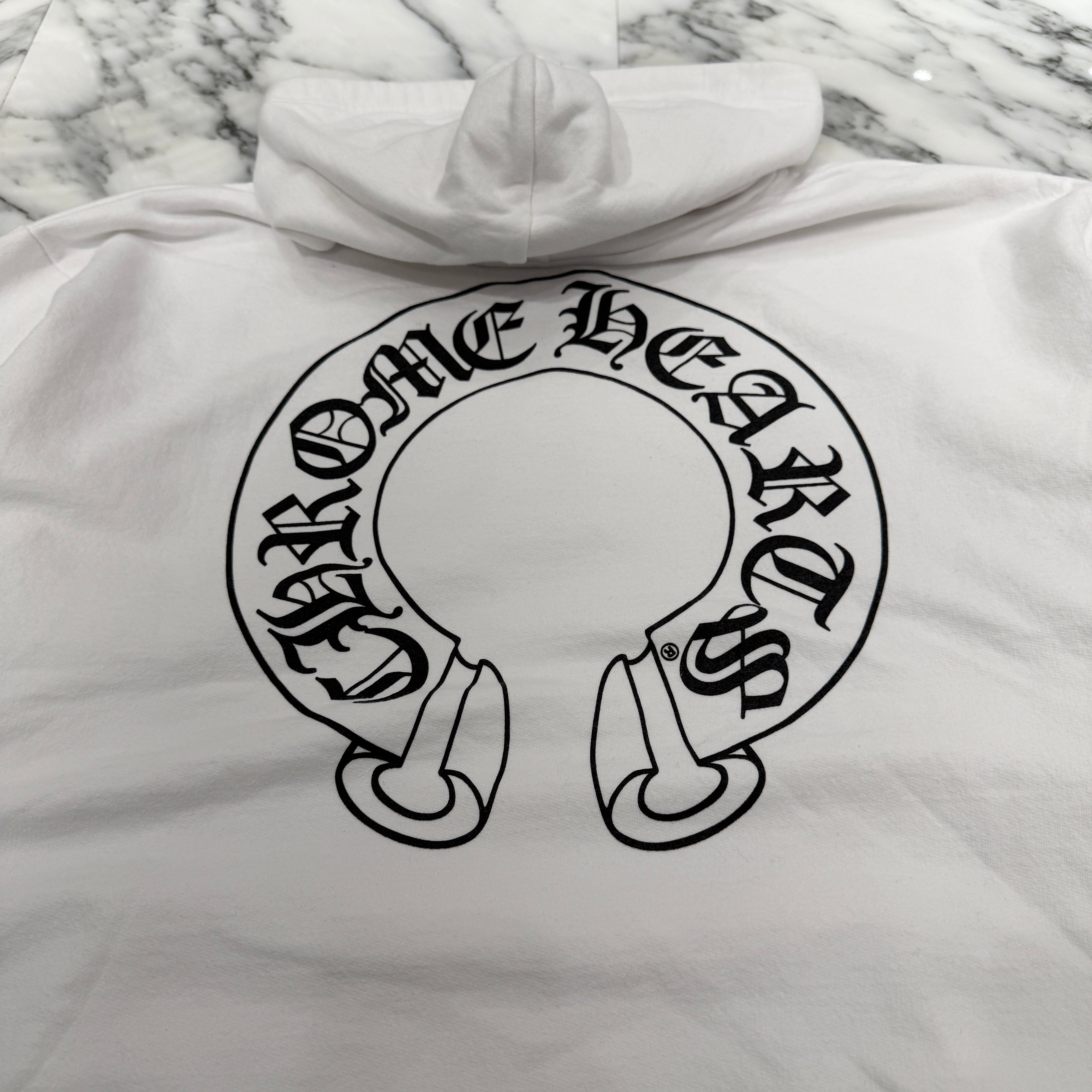 CHROME HEARTS Floral Cross Horseshoe Pullover Hoodie Size XXL クロムハーツ フローラルクロスホースシュー プルオーバーフーディ サイズXXL