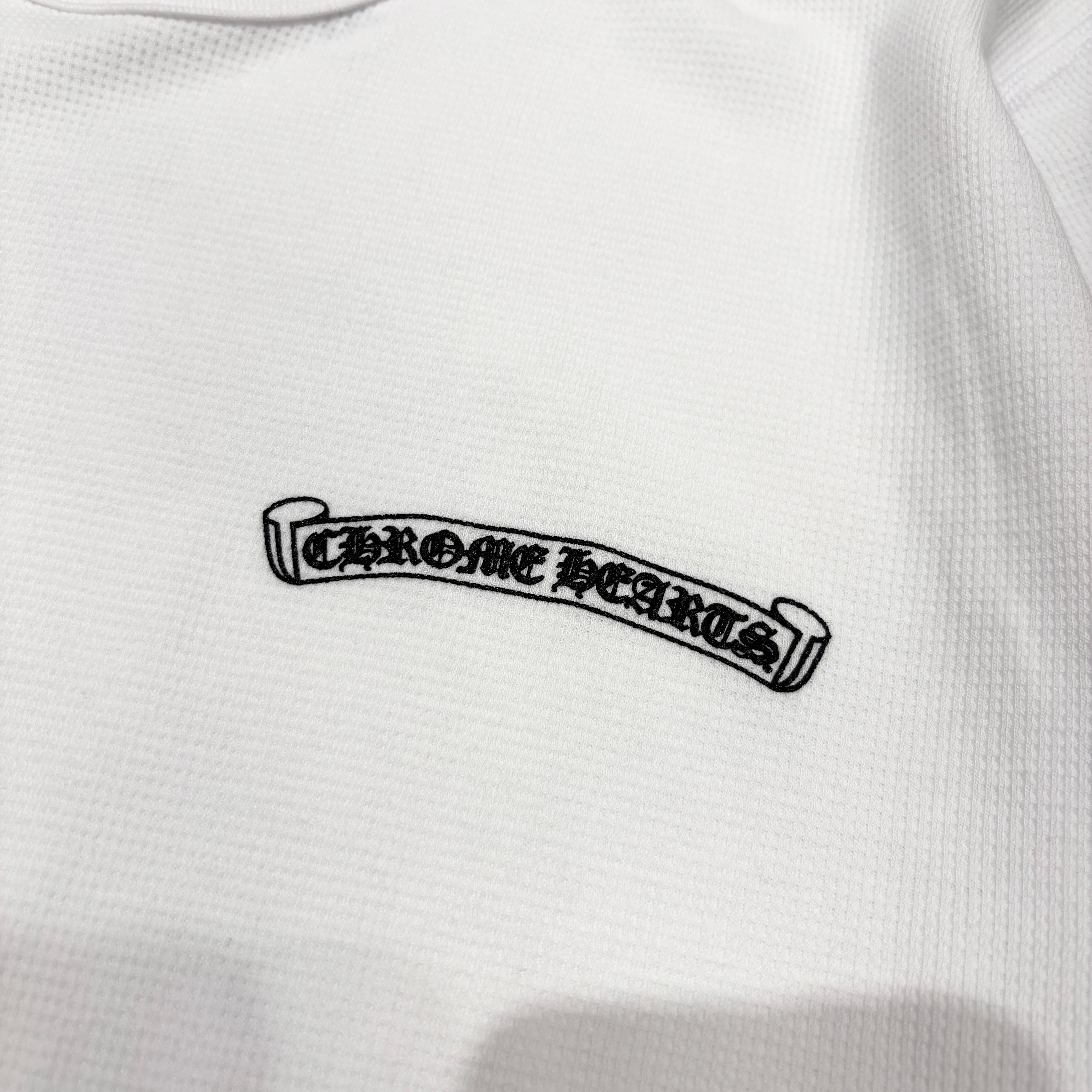 CHROME HEARTS 2025SS Scroll Label Arm Logo Print Thermal Long