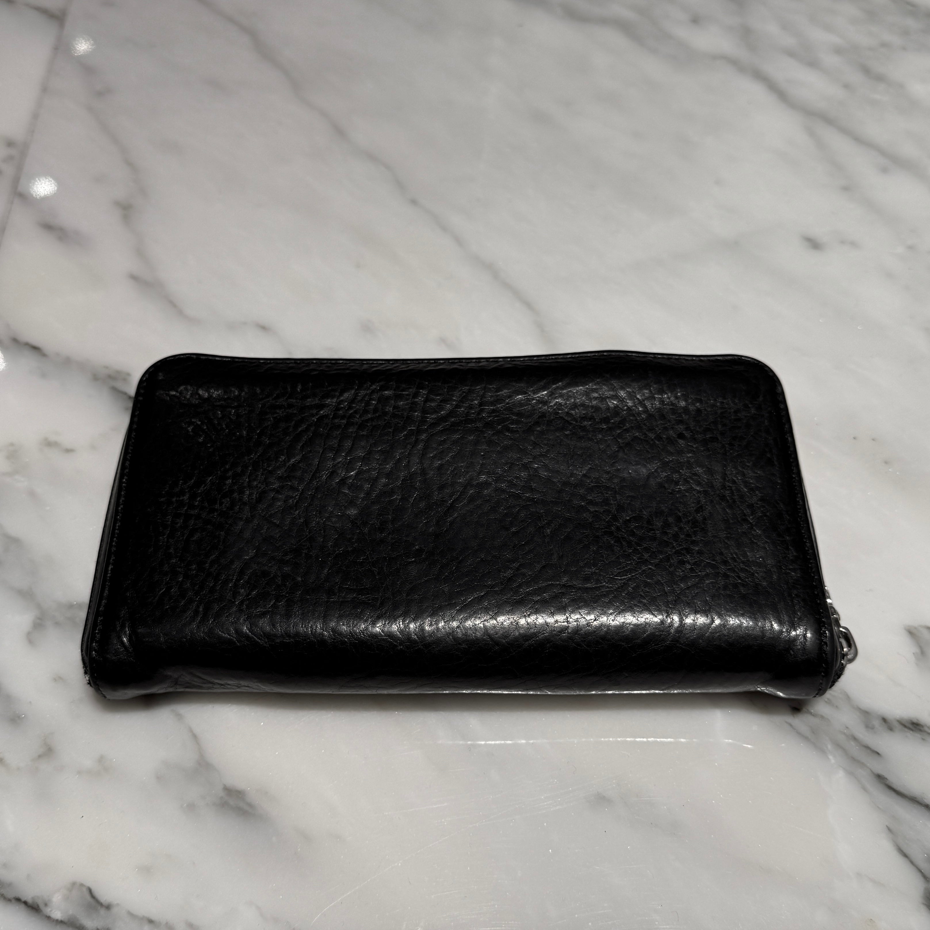 CHROME HEARTS Scroll Label REC F ZIP #2 Leather Wallet クロムハーツ スクロールラベル レック F ジップ #2 レザー ウォレット