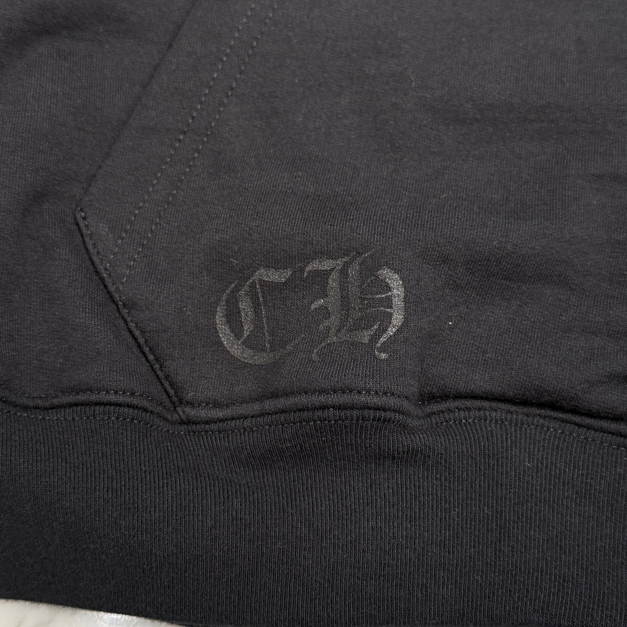 CHROME HEARTS Vertical Logo Thermal Zip Up Hoodie Size S クロムハーツ ヴァーティカル ロゴ サーマル ジップアップフーディー サイズS