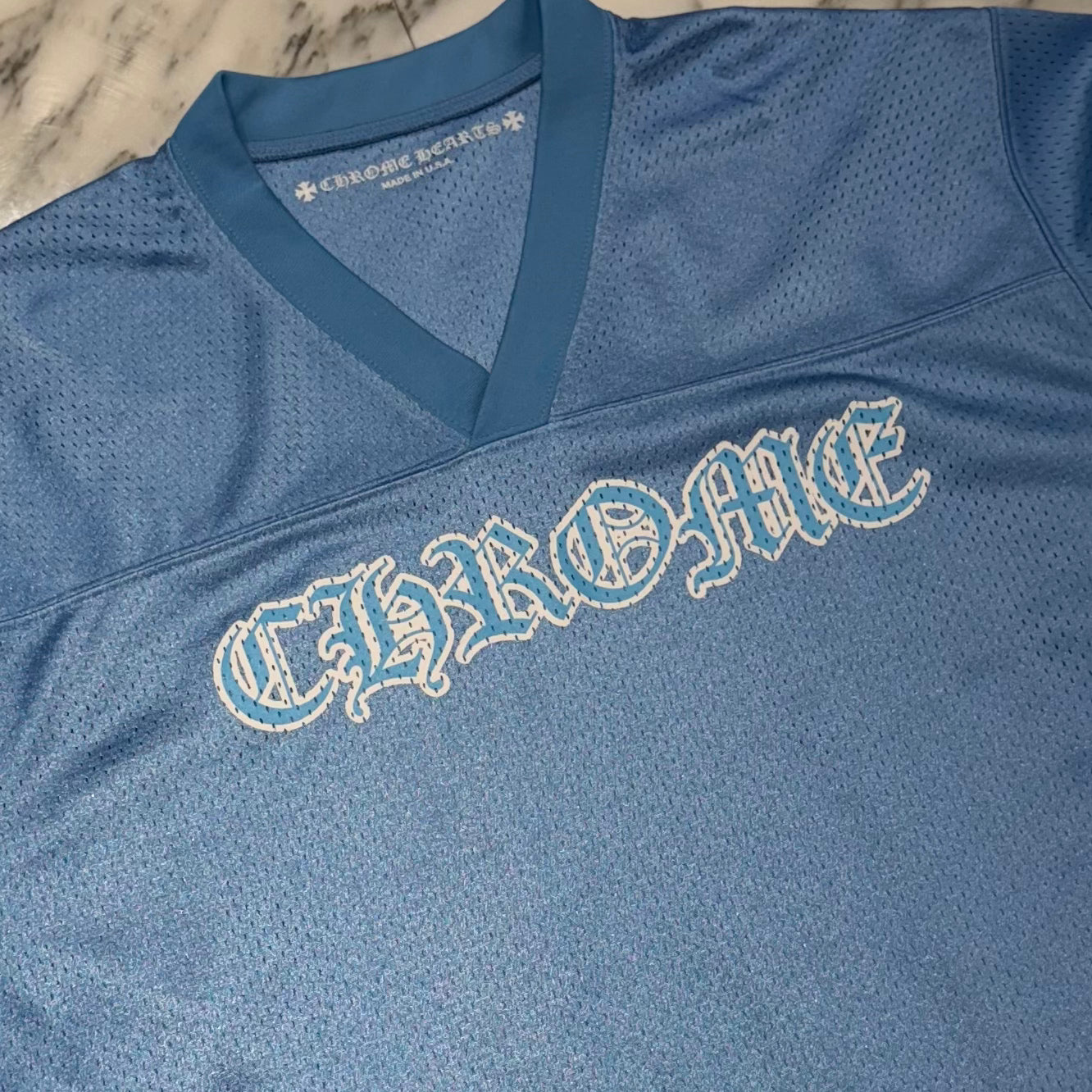 CHROME HEARTS Mesh Warm Up Jersey Size M クロムハーツ メッシュウォームアップ ジャージー サイズM