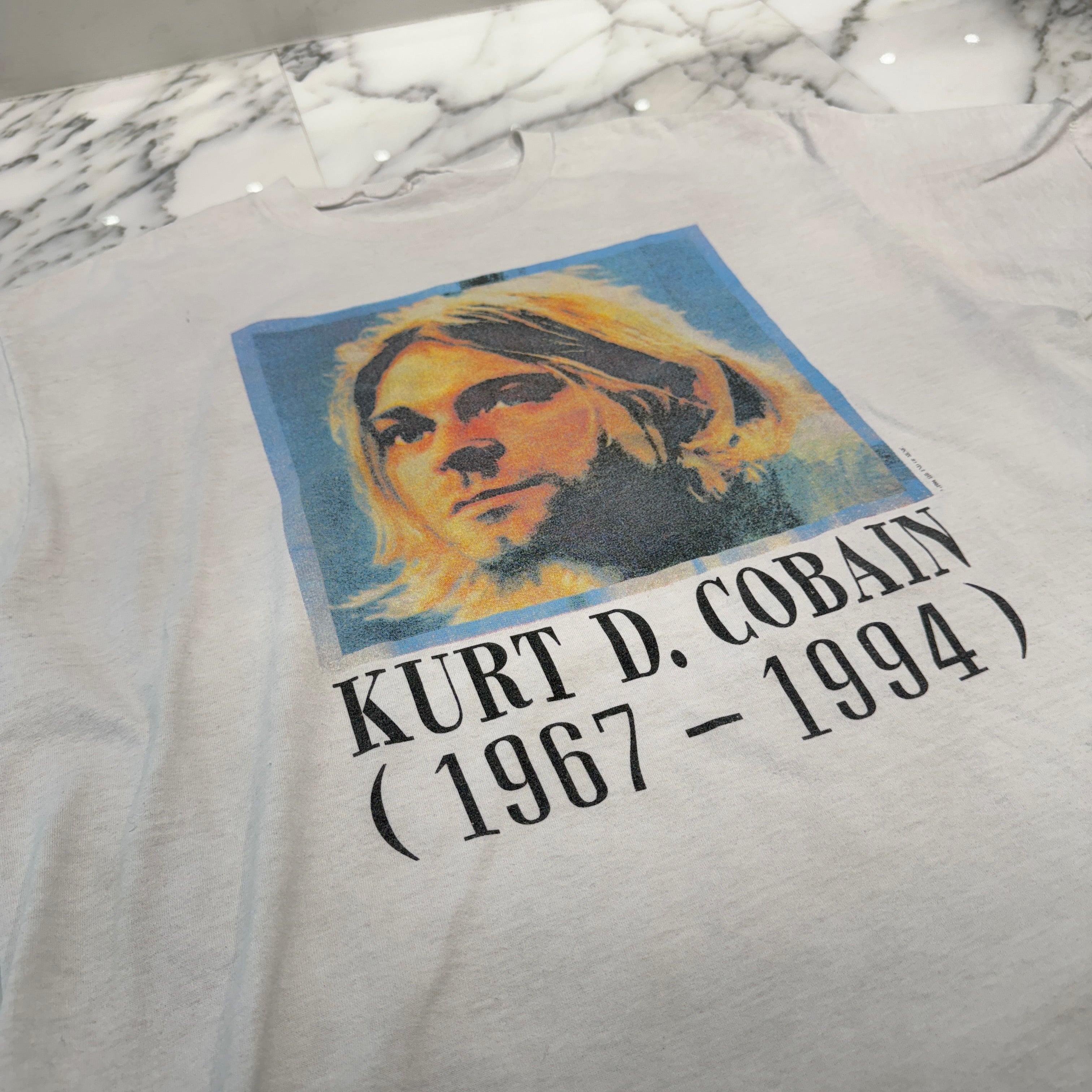 Vintage 90's Nirvana "Kurt Cobain" Memorial 1967-1994 S/S Tee ヴィンテージ 90's ニルヴァーナ カートコバーン 追悼 メモリアル Tシャツ