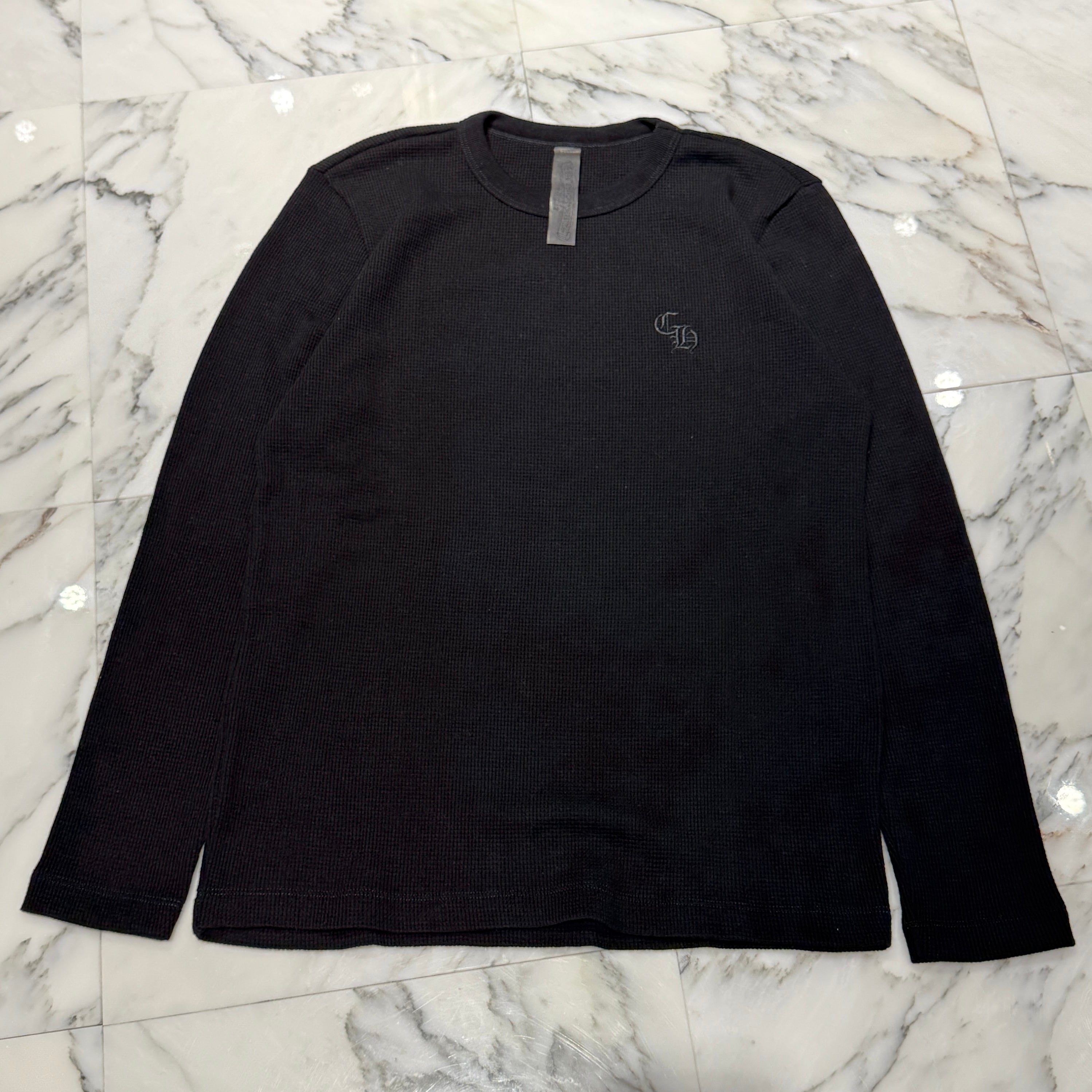 CHROME HEARTS 2025SS Y NOT CH Embroidery Thermal Long Sleeve Tee Size L クロムハーツ ワイノット CH刺繍 サーマル ロングスリーブTシャツ サイズＬ