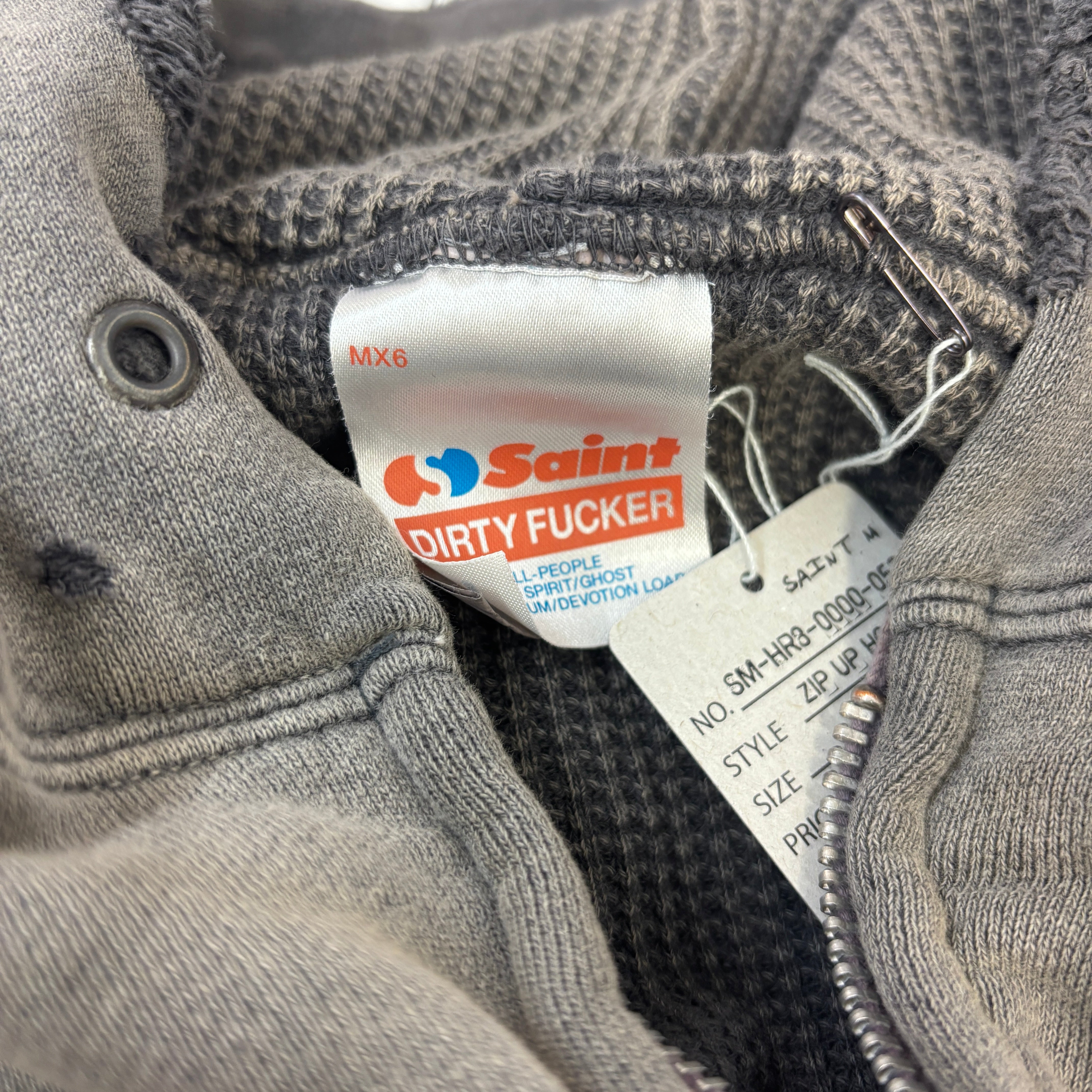 SAINT Mxxxxxx 2024AW DBL FC Zip Up Hoodie SM-HR3-0000-053 Size M セントマイケル ダブルフェイス ジップアップフーディー サイズM