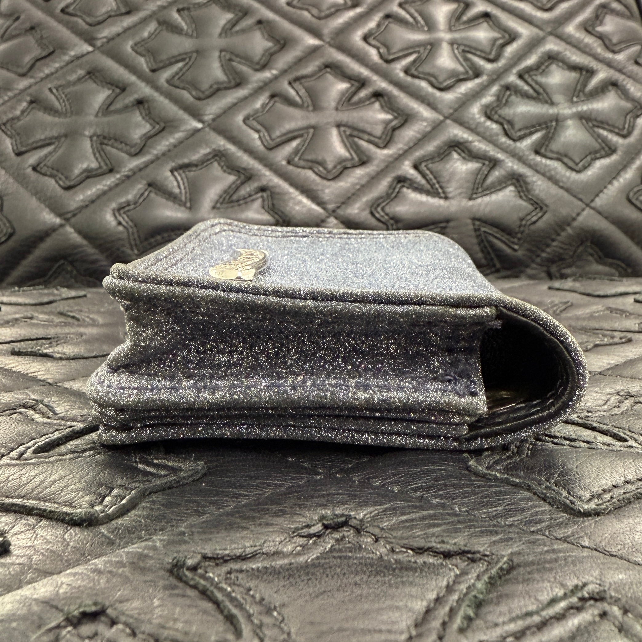 CHROME HEARTS Glitter Leather Card Case #2 クロムハ―ツグリッター レザー カードケース #2