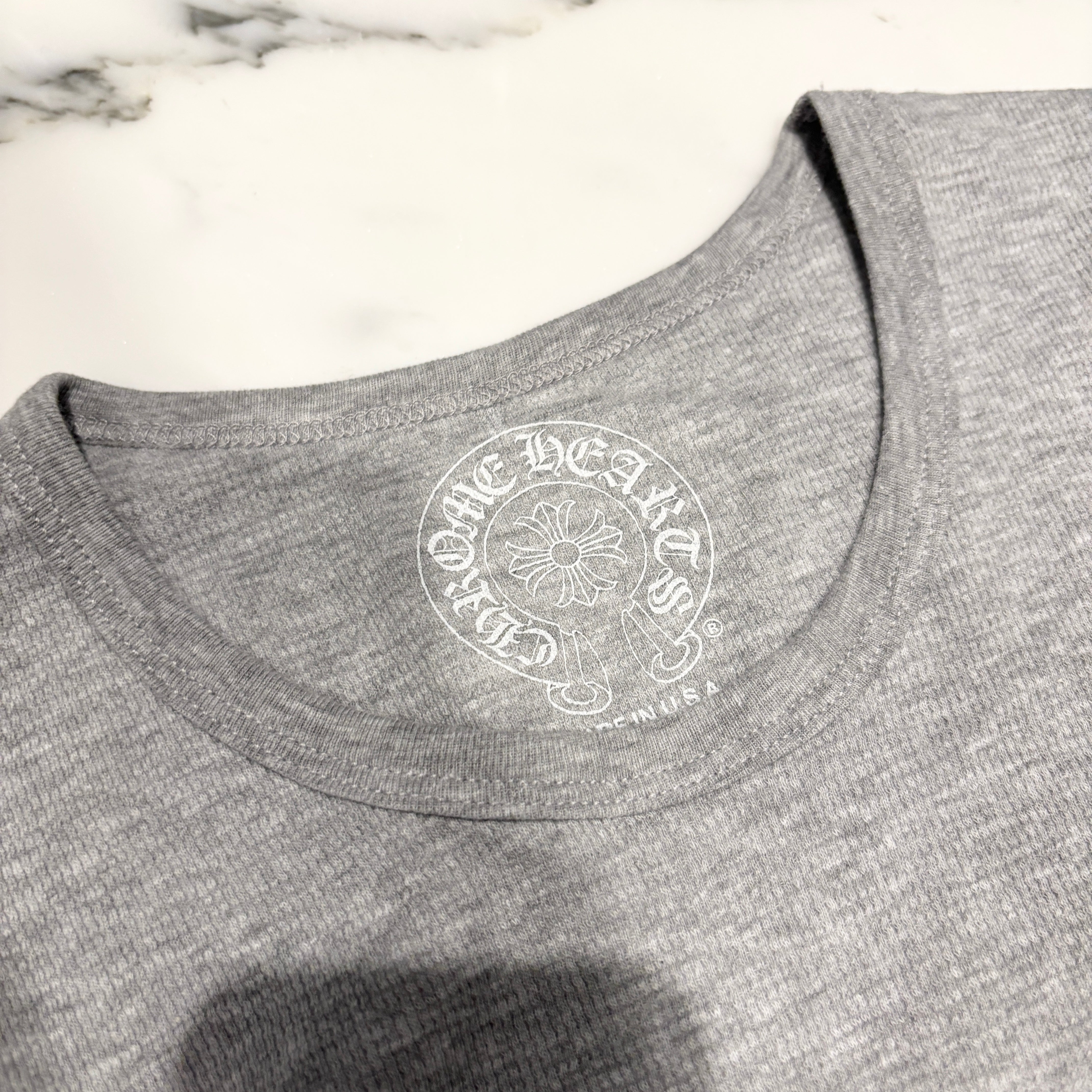 CHROME HEARTS 2025SS Scroll Label Arm Logo Print Thermal Long Sleeve Tee Size L クロムハーツ スクロールラベル アームロゴプリント  サーマル ロングスリーブ Tシャツ サイズL