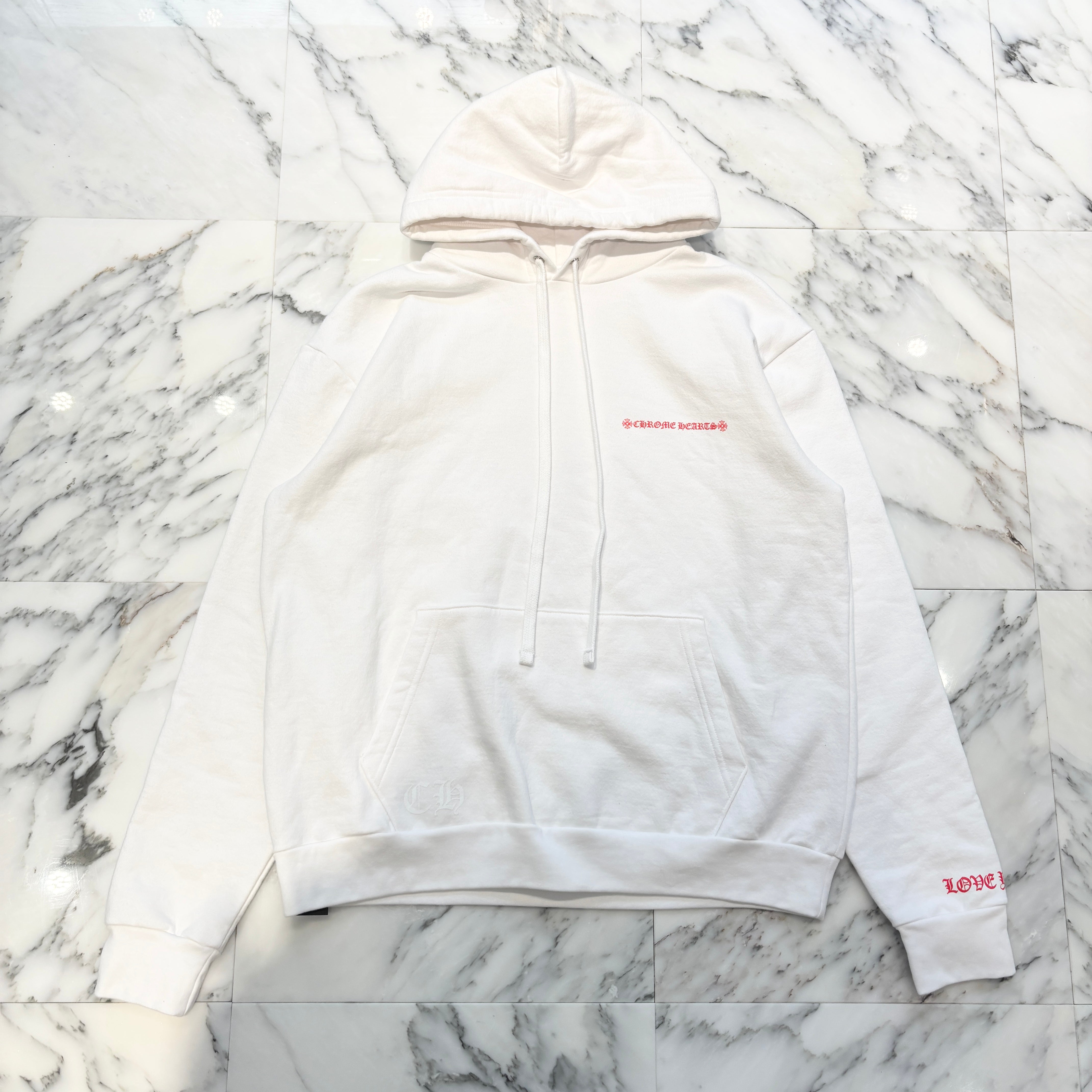 CHROME HEARTS Laurie Lynn Stark LLS Back Photo Print Pullover Hoodie Size M クロムハーツ ローリーリンスターク LLS バックフォトプリント プルオーバーフーディ サイズM