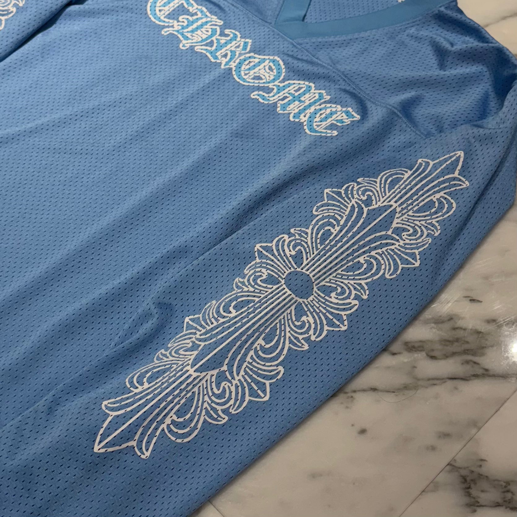 CHROME HEARTS Mesh Warm Up Jersey Size M クロムハーツ メッシュウォームアップ ジャージー サイズM