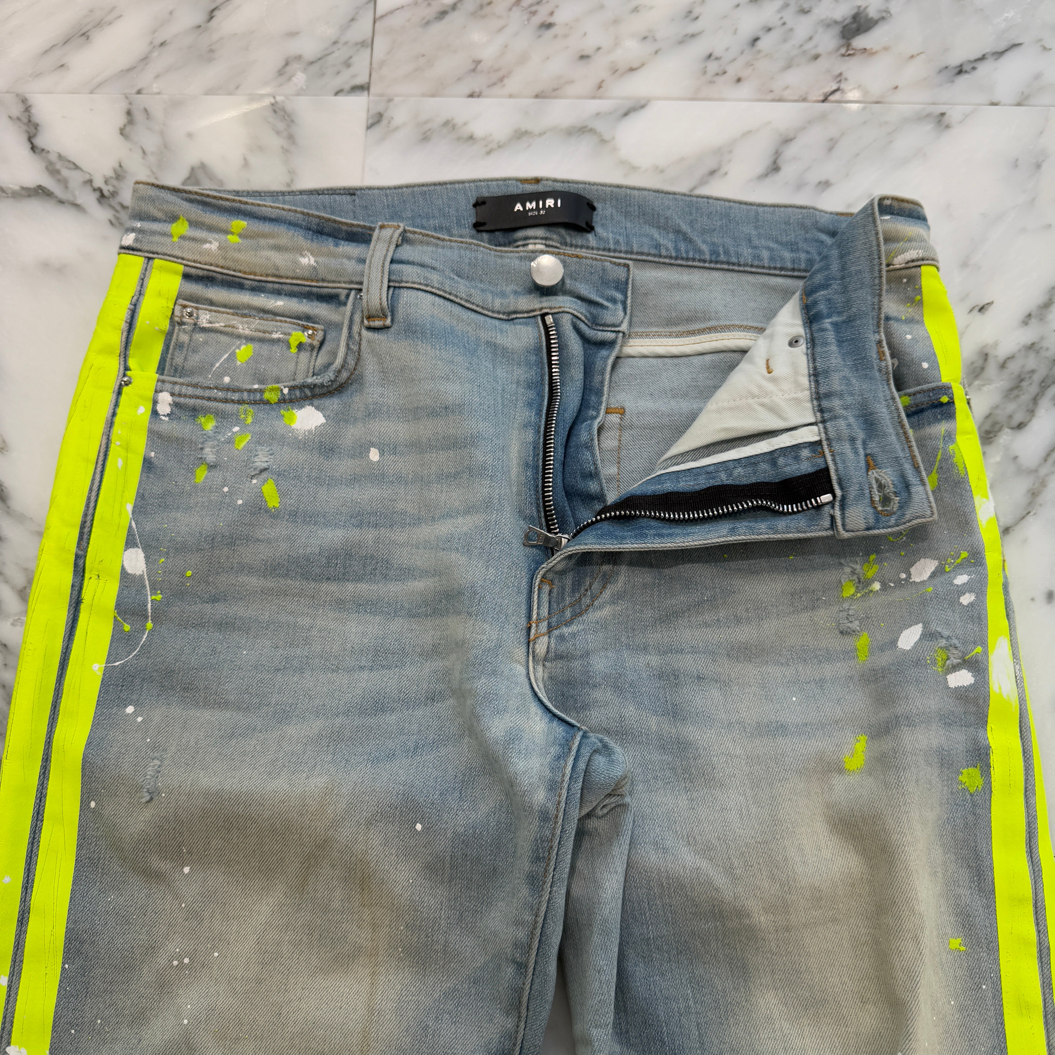 AMIRI アミリ サイドライン スキニー デニム トラックパンツ 29 AMIRI(アミリ) &frasl; サイドライントラックデニムパンツ&frasl;スキニーパンツ