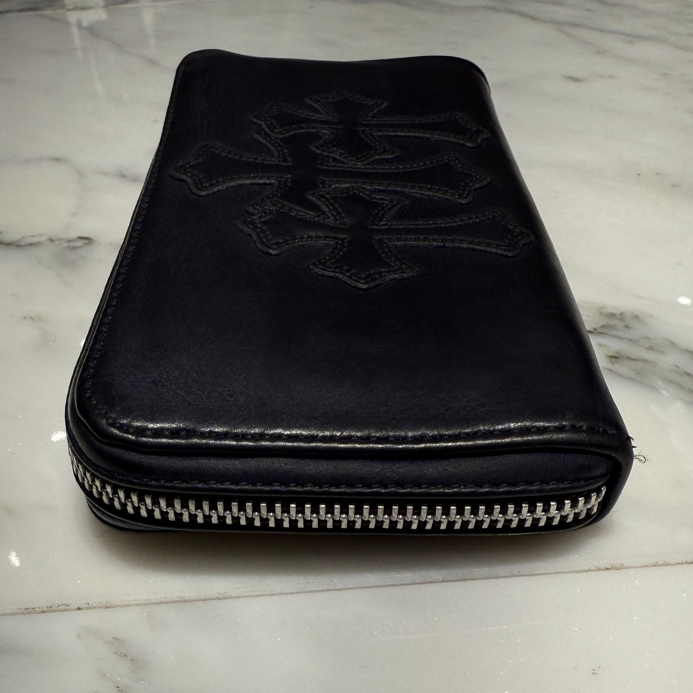 CHROME HEARTS 3 Cemetery Cross Leather Patch REC F ZIP #2 Wallet クロムハーツ 3セメタリークロス レザーパッチ レック F ジップ #2 ウォレット