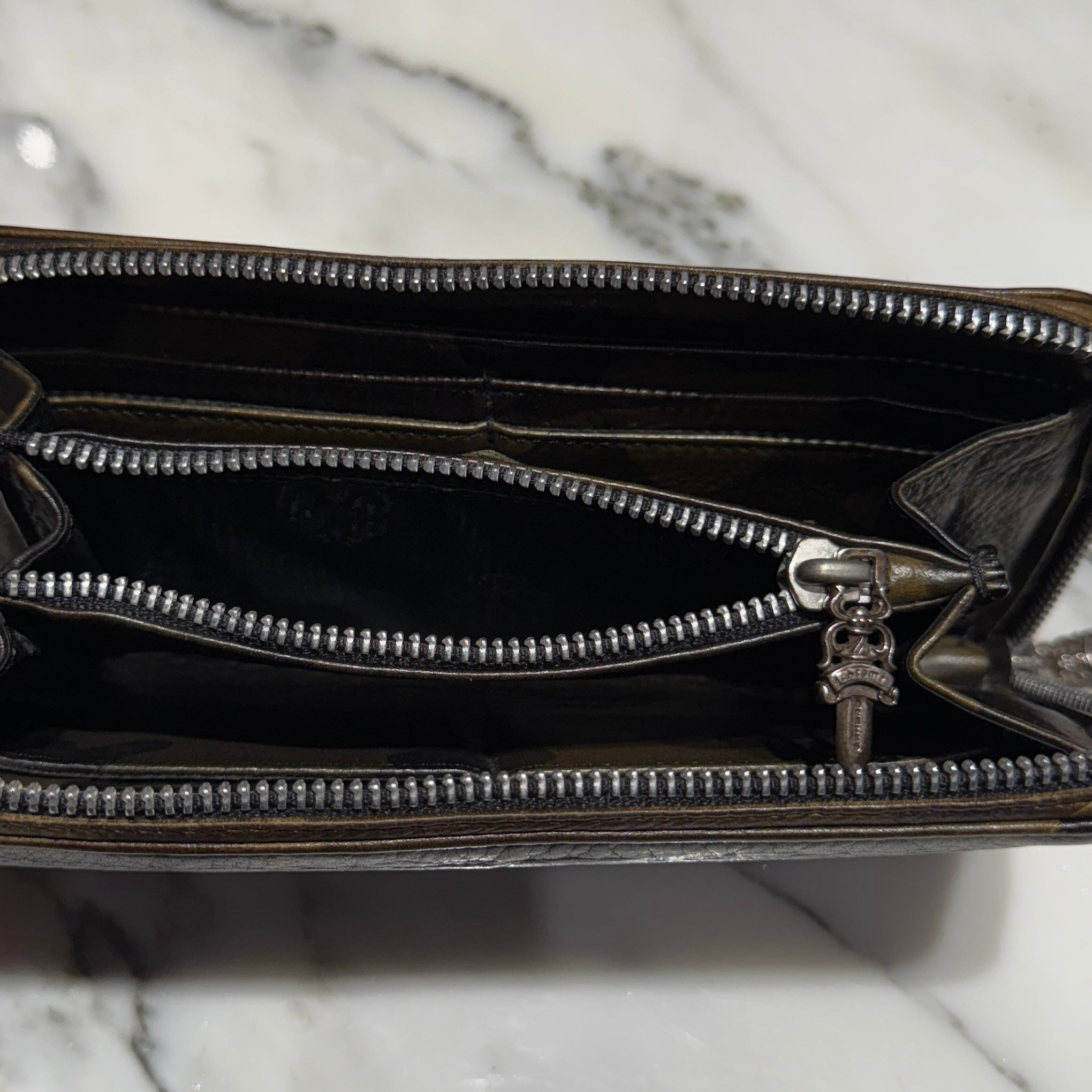 CHROME HEARTS Camo 3 Cemetery Cross Leather Patch REC F ZIP #2 Wallet クロムハーツ カモ 3セメタリークロス レザーパッチ レック F ジップ #2 ウォレット