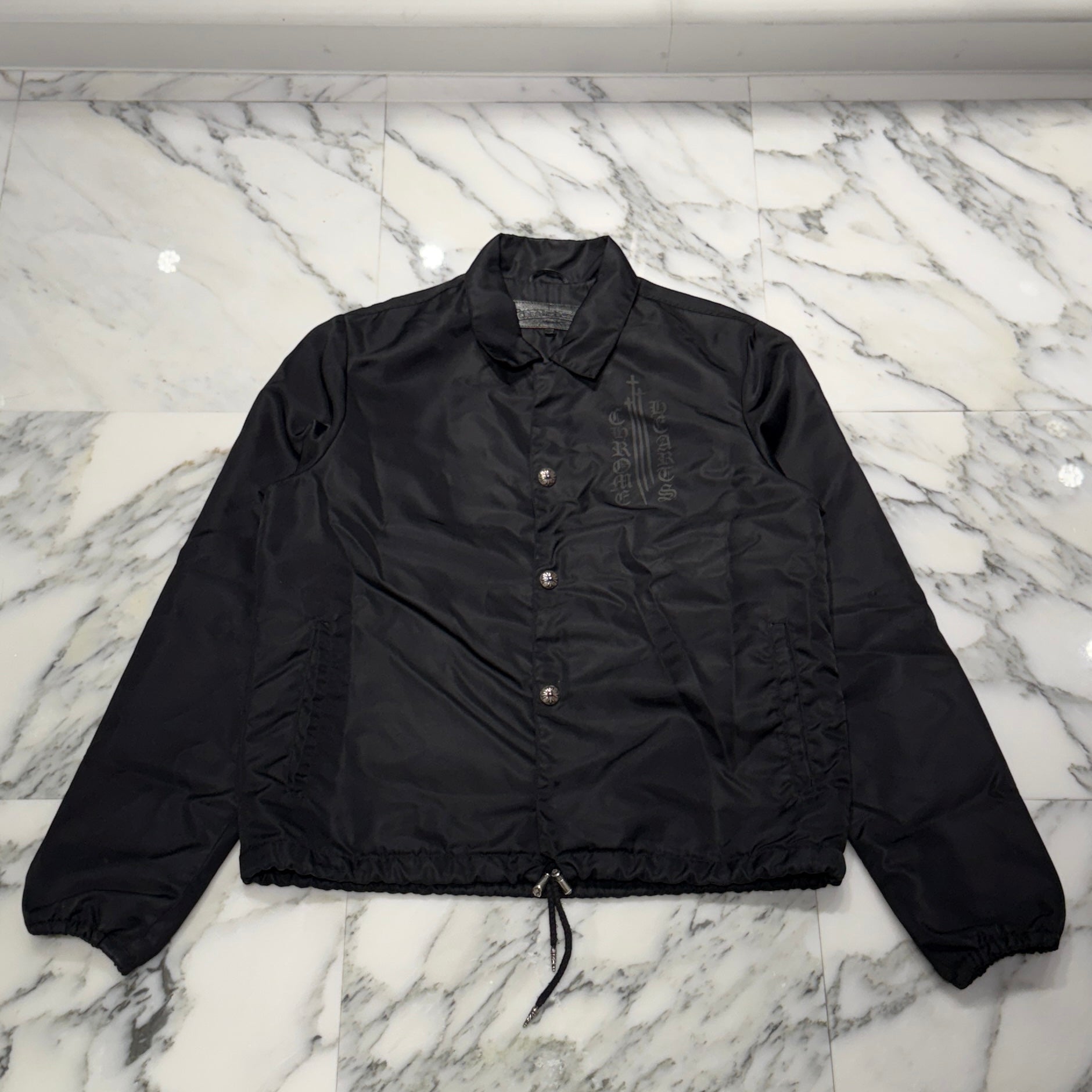 クロムハーツ RIGGINS FBRC ナイロンコーチジャケット ブラック M