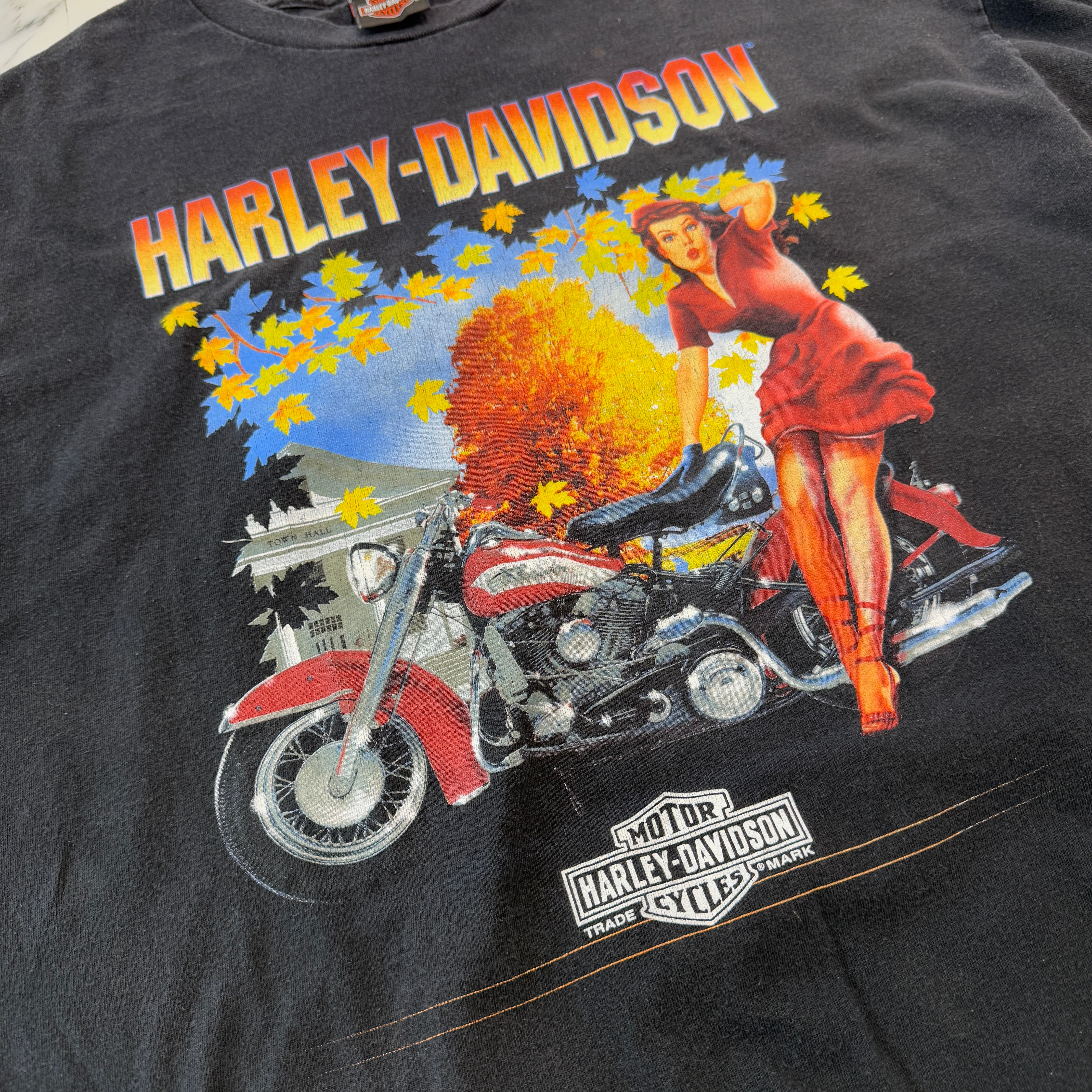 Vintage 90's Harley-Davidson "Harley Girl" TOPEKA KS L/S Tee Size 2XL ヴィンテージ 90's ハーレーダビッドソン "ハーレーガール" トピーカ カンザス ロングスリーブTシャツ サイズ2XL