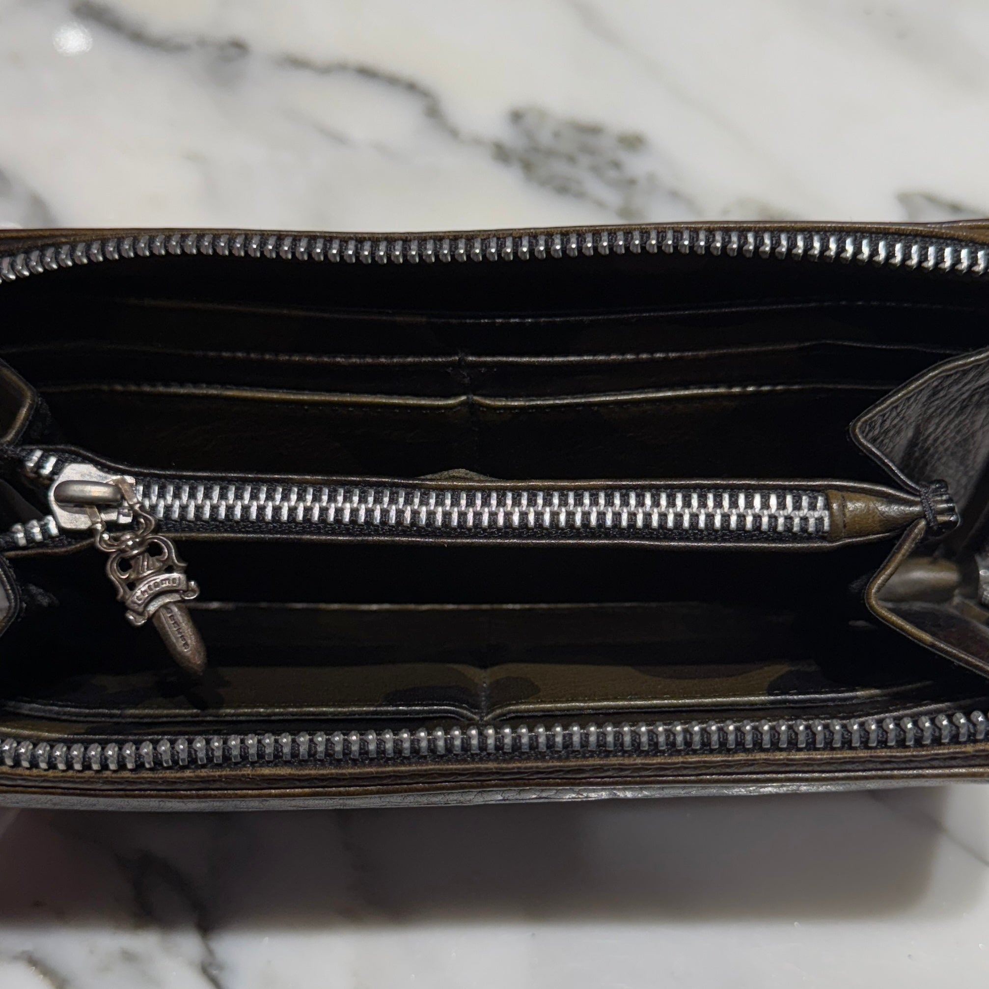 CHROME HEARTS Camo 3 Cemetery Cross Leather Patch REC F ZIP #2 Wallet クロムハーツ カモ 3セメタリークロス レザーパッチ レック F ジップ #2 ウォレット