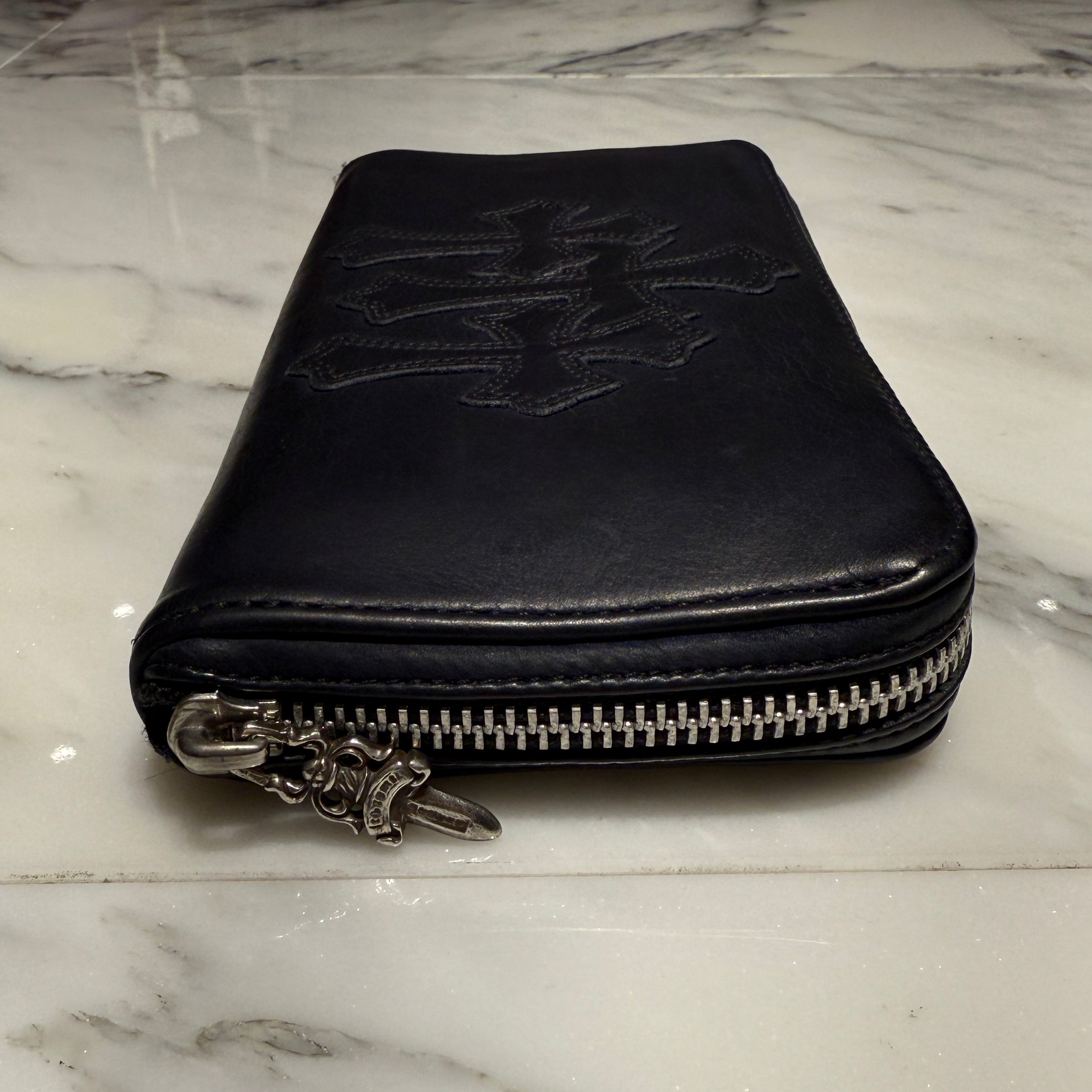 CHROME HEARTS 3 Cemetery Cross Leather Patch REC F ZIP #2 Wallet クロムハーツ 3セメタリークロス レザーパッチ レック F ジップ #2 ウォレット