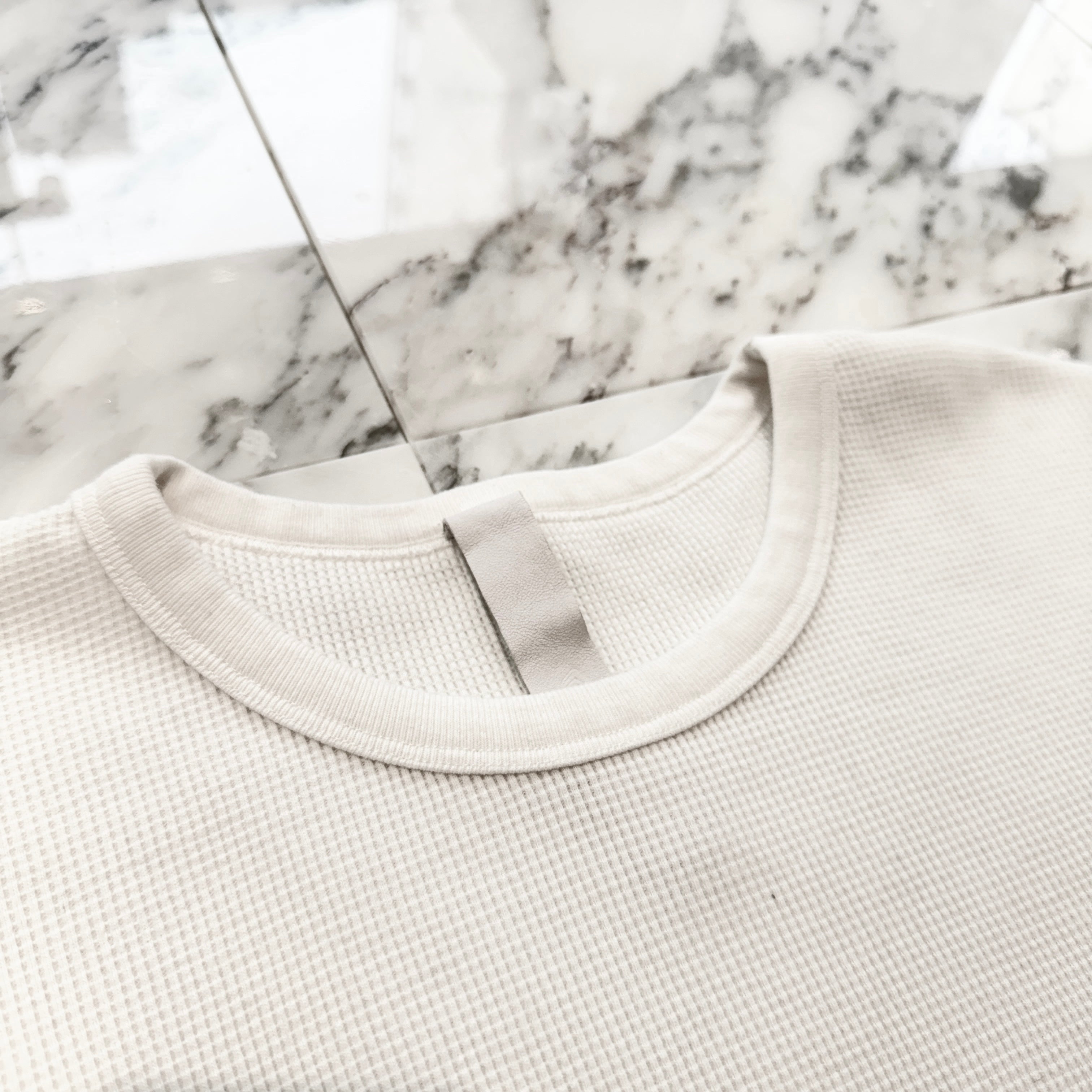 CHROME HEARTS Y Not Leather Cross Patch Thermal Long Sleeve Tee Size XL クロムハーツ ワイノット レザークロスパッチ サーマル ロングスリーブ Tシャツ サイズXL