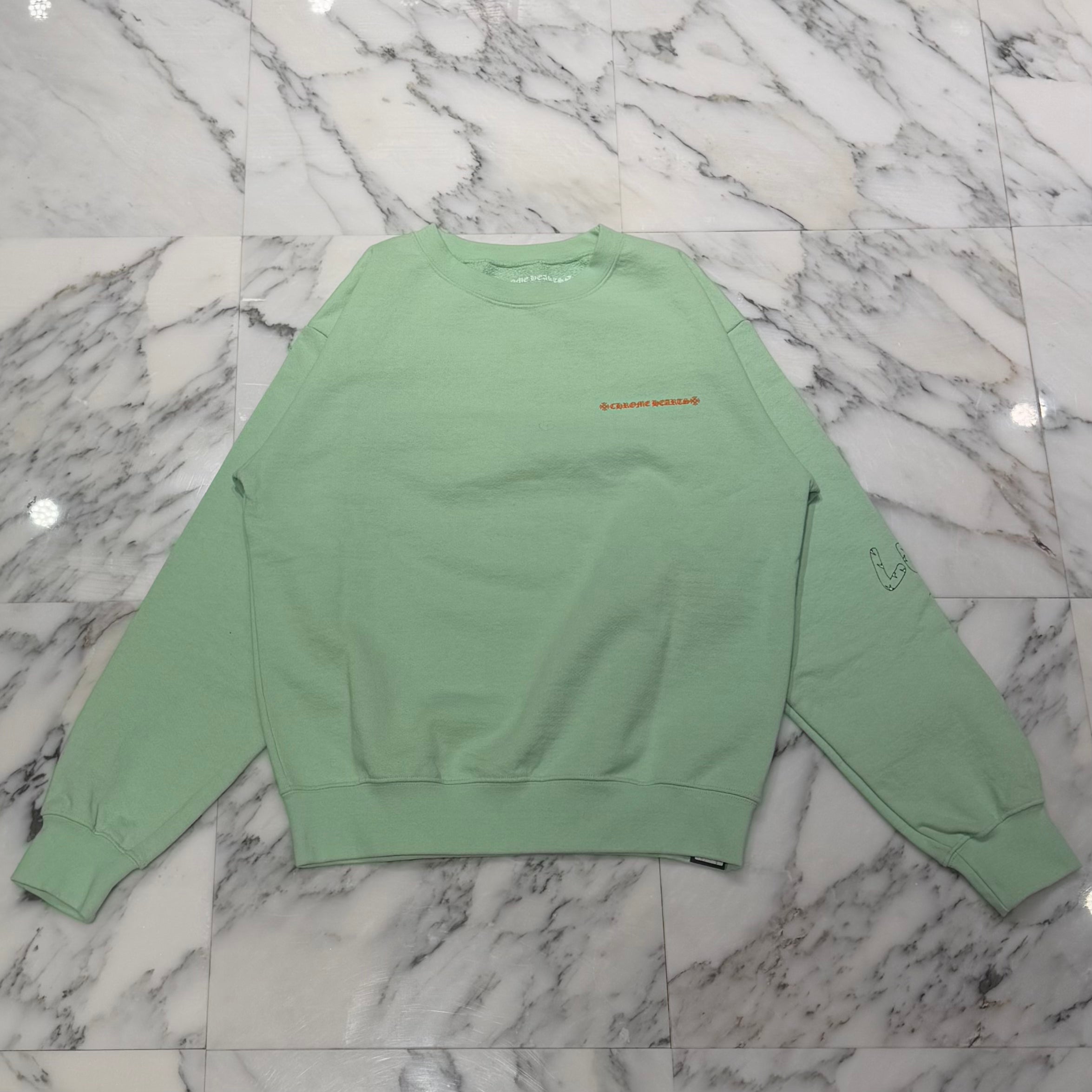 CHROME HEARTS × MATTY BOY PPO SEAFORM GRN Sweat Shirt Size M クロムハーツ ×マッティボーイ PPO シーフォーム スウェットシャツ サイズ M