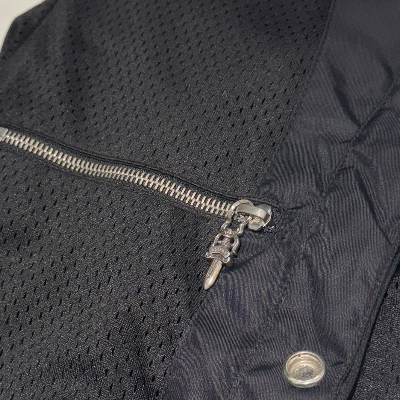 CHROME HEARTS RIGGINS FBRC English Print Nylon Coach Jacket Size M クロムハーツ リギンズ ファブリック イングリッシュ プリント ナイロンコーチジャケット サイズM