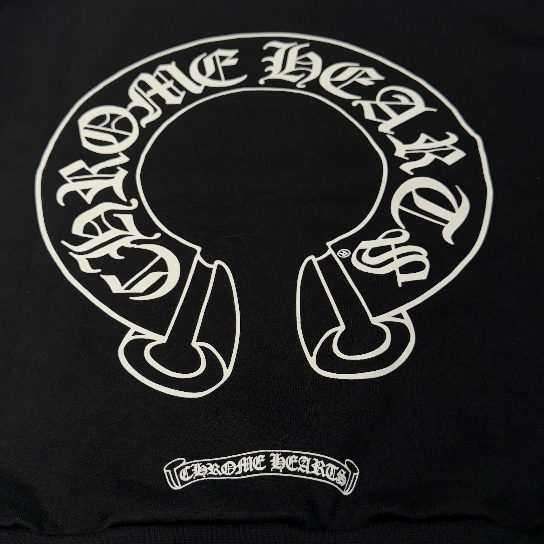 CHROME HEARTS Floral Cross Horseshoe Sweat Shirt Size S クロムハーツ フローラルクロス ホースシュー スウェットシャツ サイズS