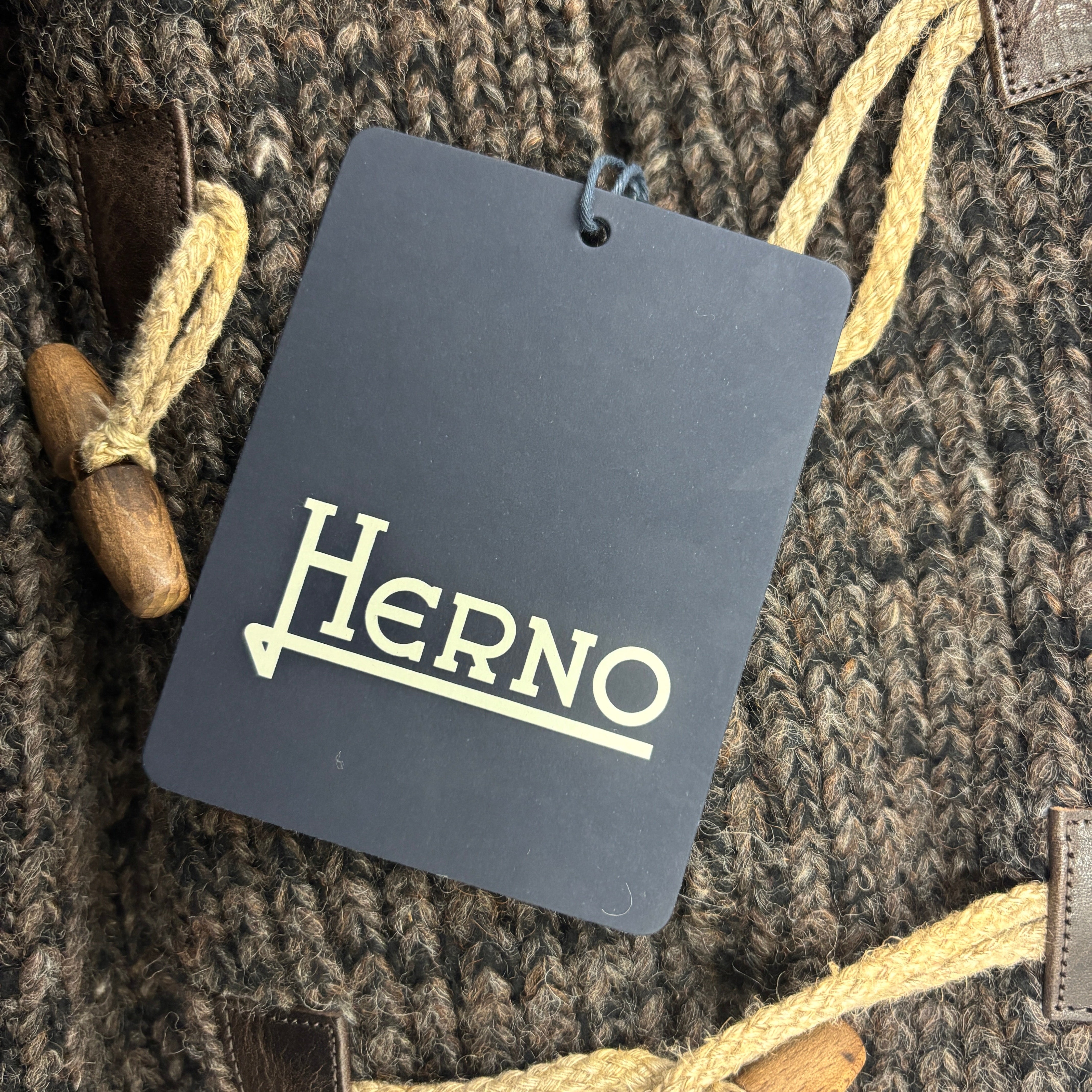 HERNO ESTERNO-OUTSIDE WOOL DUFFEL COAT 71317-5-39744-8900 Size 50 ヘルノ エスターノアウトサイド ウール ダッフル コート サイズ50
