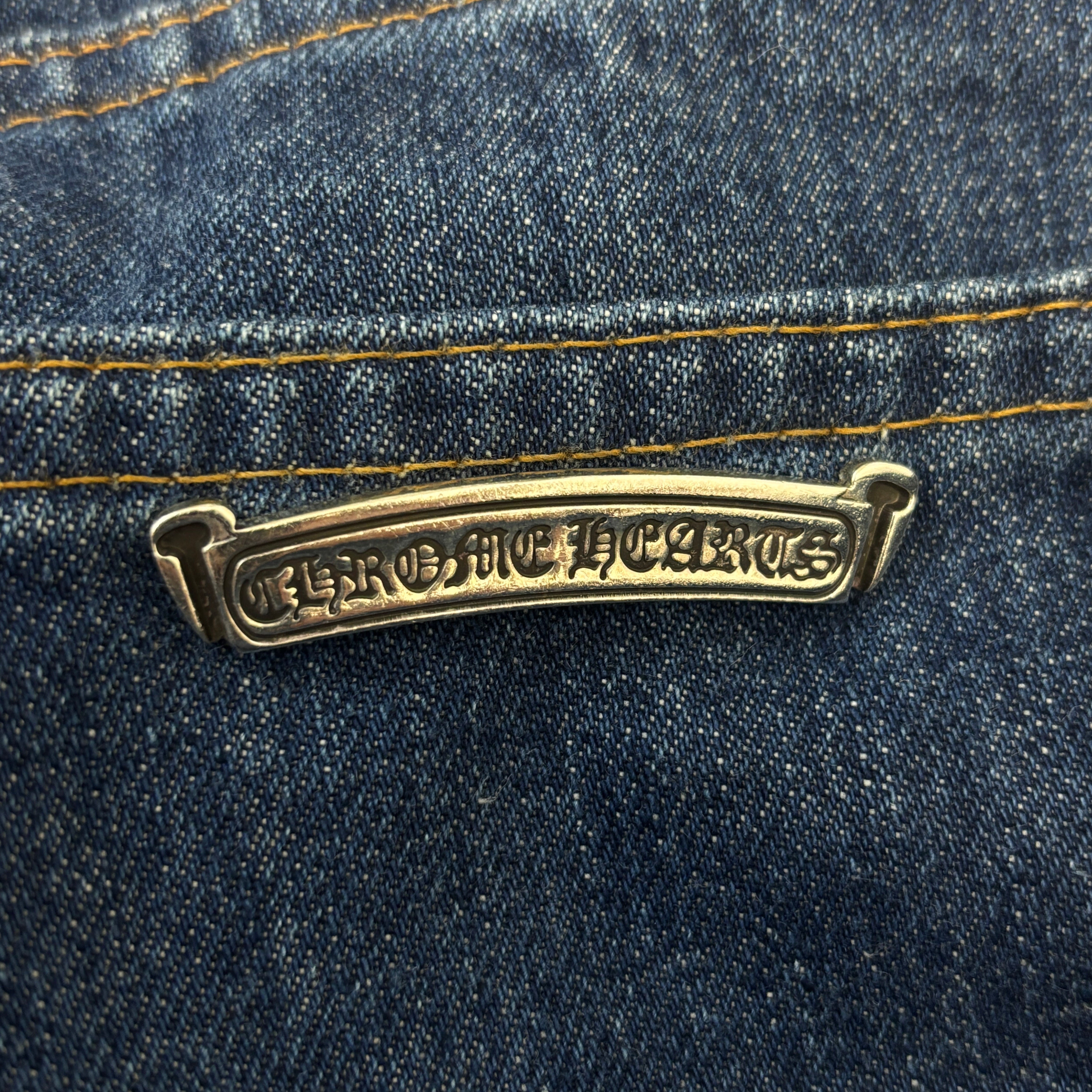 CHROME HEARTS × Levi's 517 VNTG Cross Leather Patch Denim Pants Size 32 クロムハーツ × リーバイス 517 ヴィンテージ クロスレザーパッチ デニムパンツ サイズ32