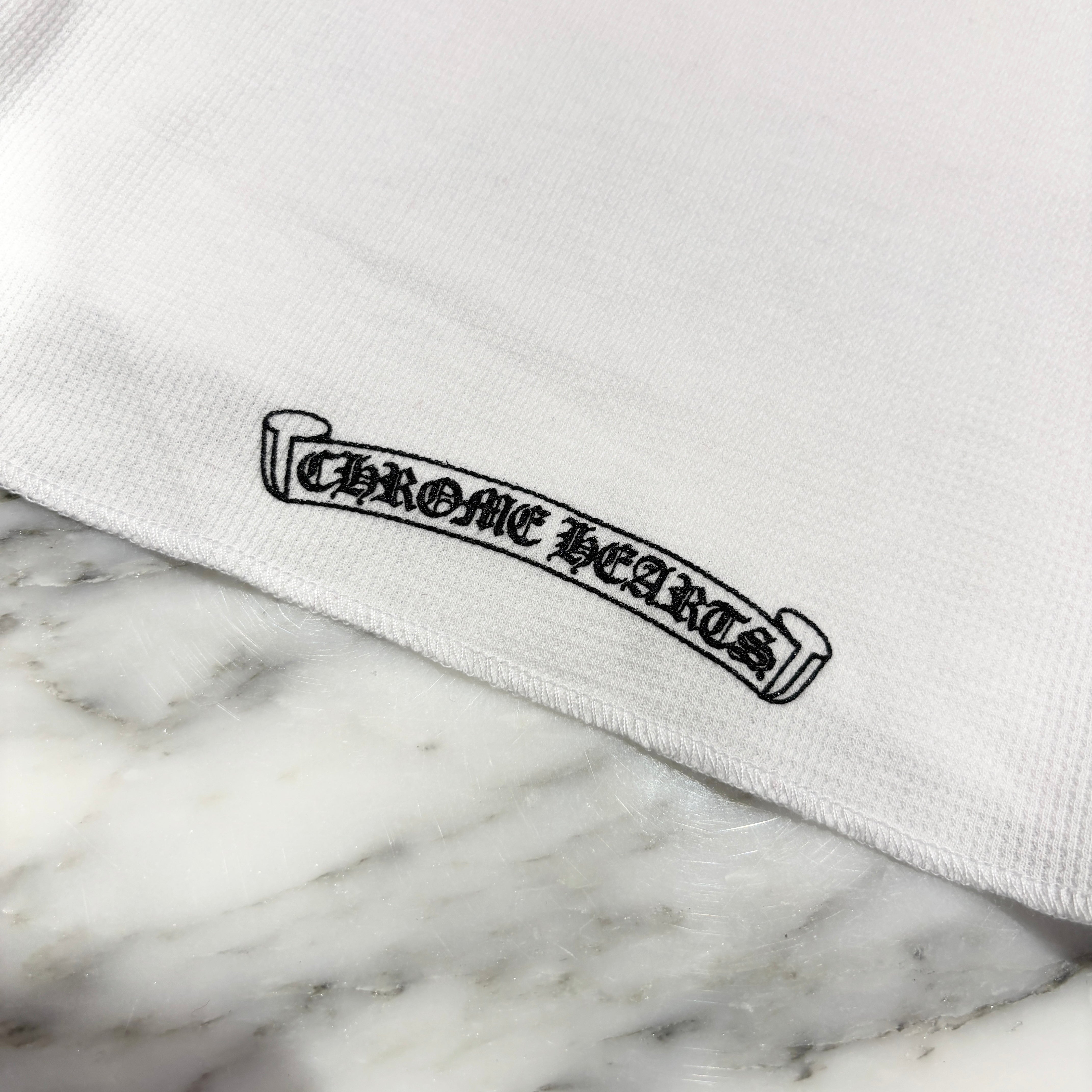 CHROME HEARTS 2025SS Scroll Label Arm Logo Print Thermal Long