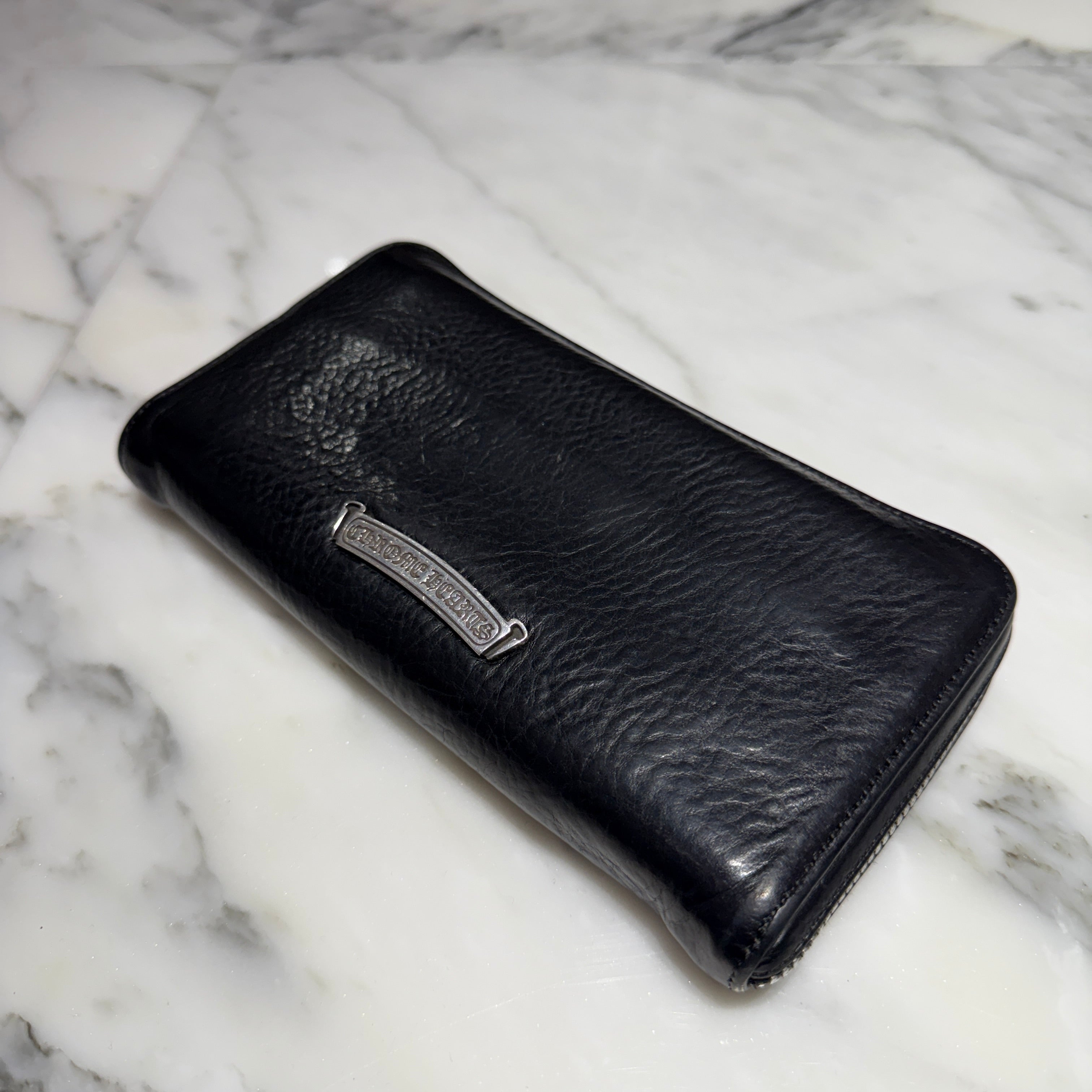 CHROME HEARTS Scroll Label REC F ZIP #2 Leather Wallet クロムハーツ スクロールラベル レック F ジップ #2 レザー ウォレット