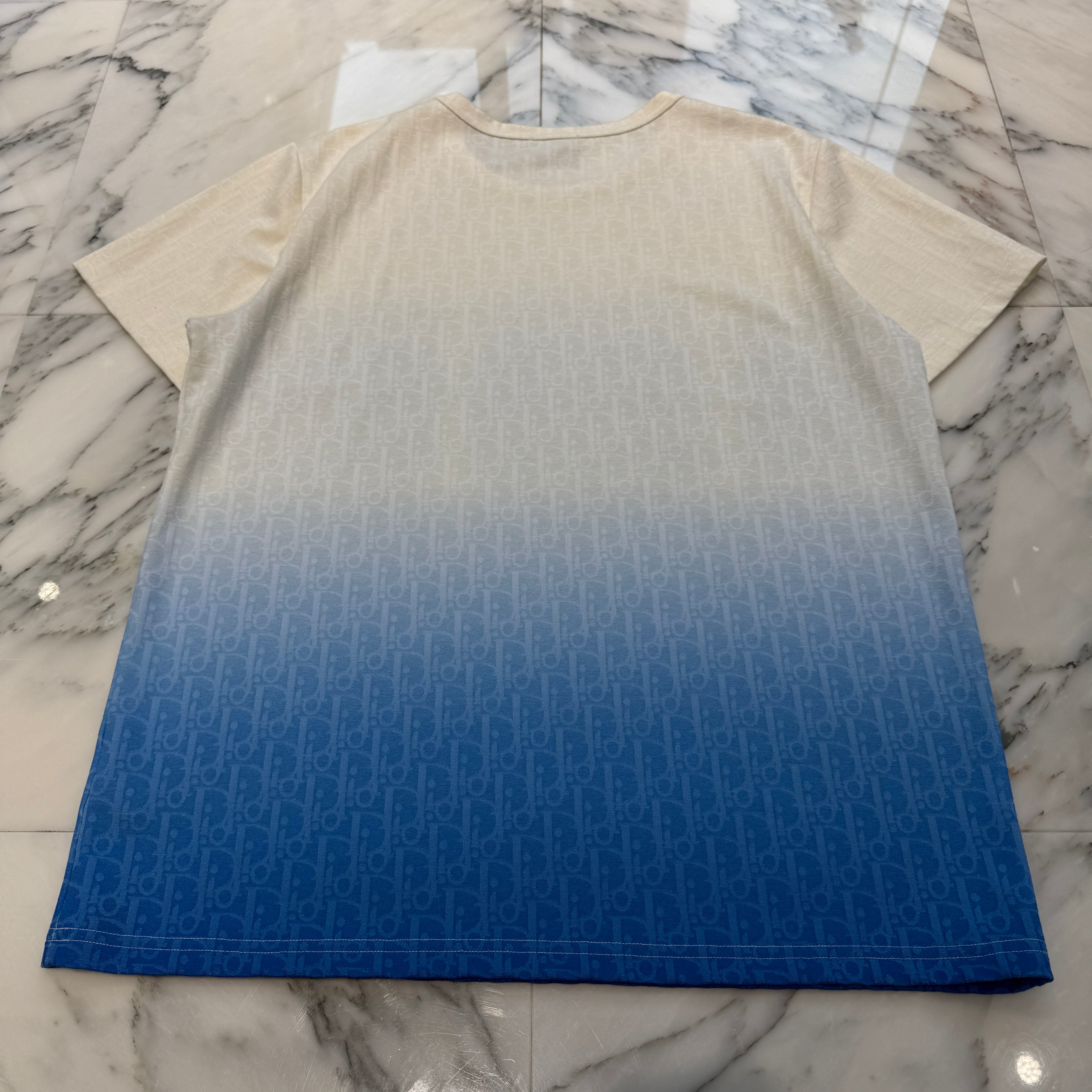 DIOR 2021SS Degrade Oblique Cotton Gradient Short Sleeve Tee 023J600B0624 Size XL ディオール デグレード オブリーク コットン グラディエント ショートスリーブ Tシャツ サイズXL