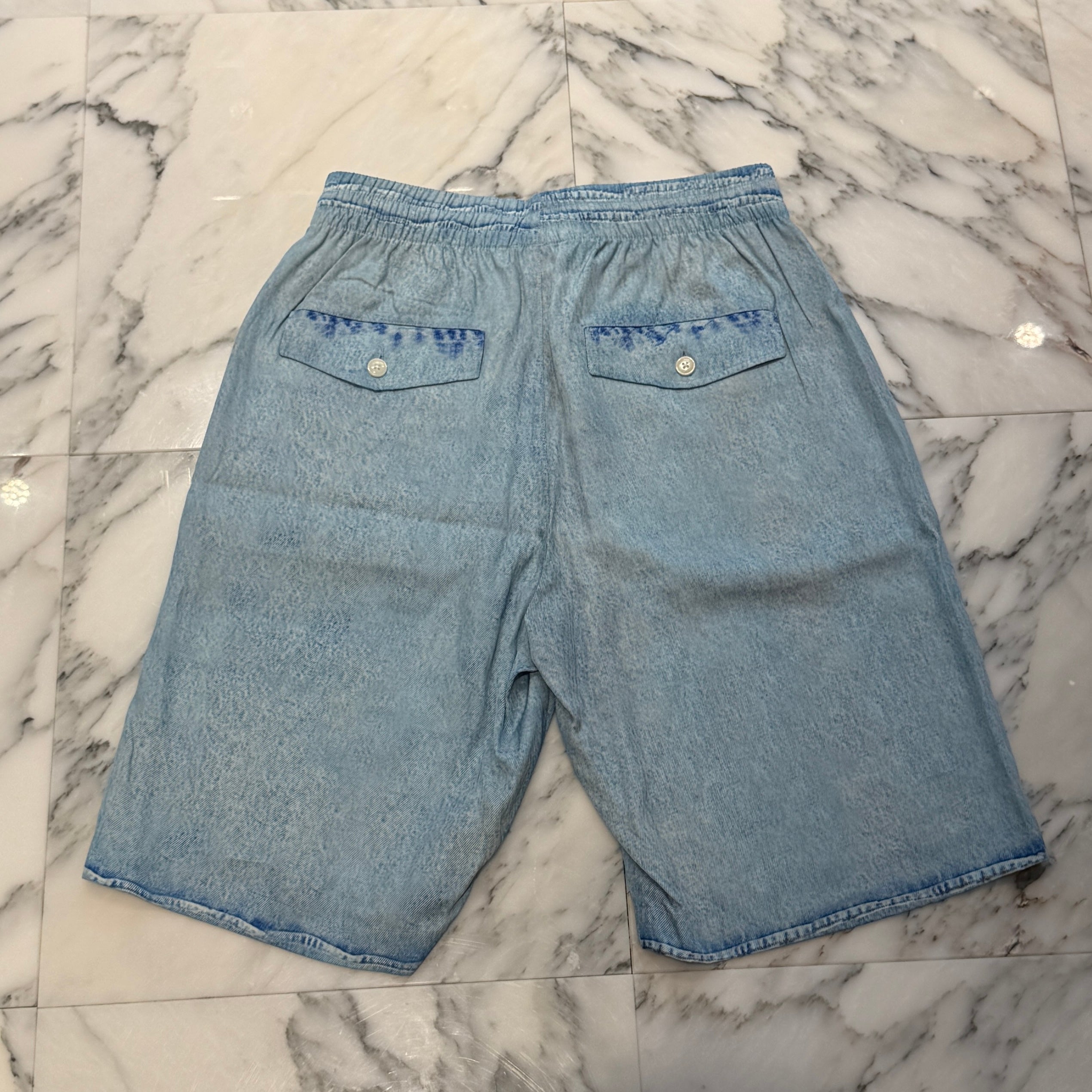 DIESEL Denim Transcription Rayon Half Pants A08542-0DMAH01 Size 46 ディーゼル デニム転写 レーヨン ハーフパンツ サイズ46