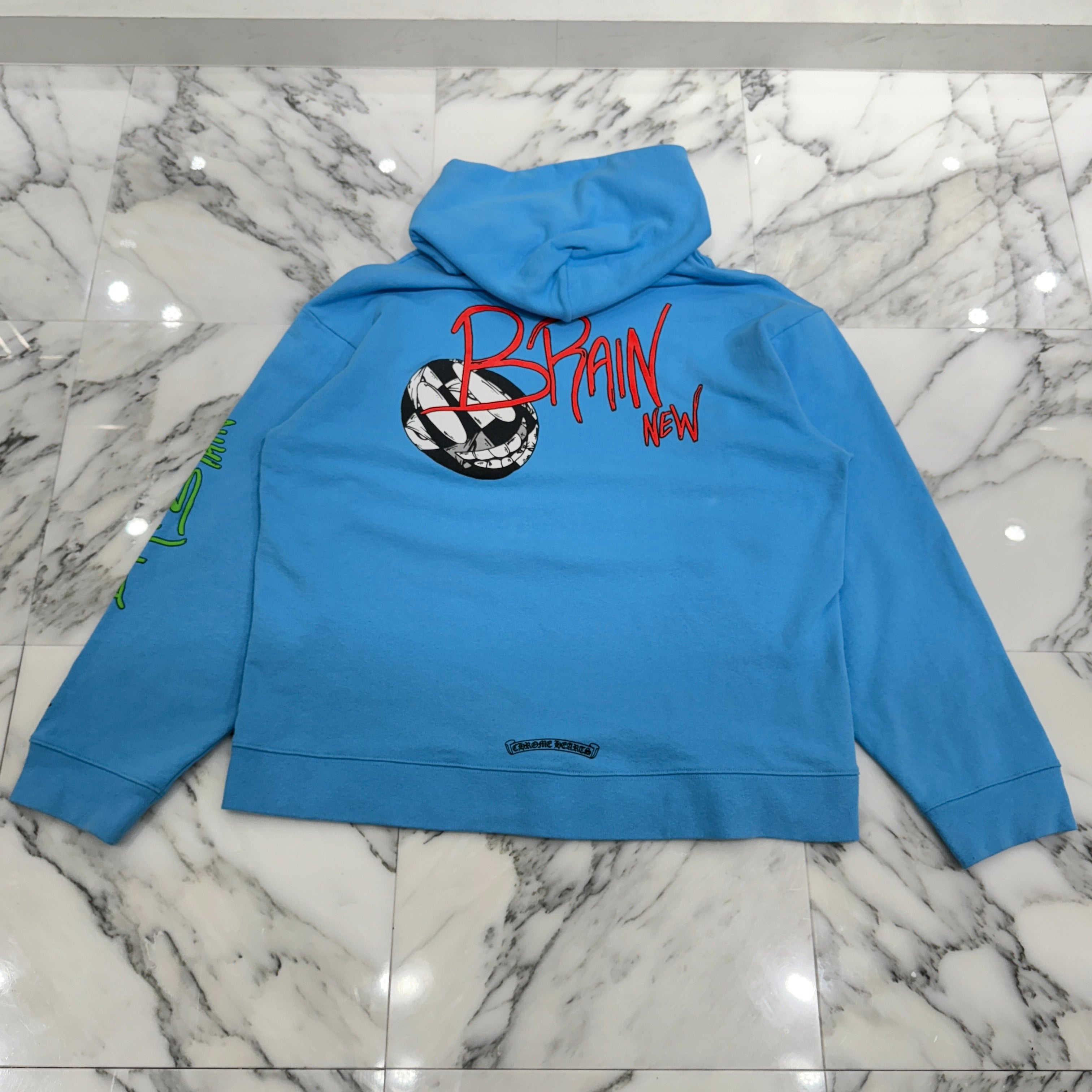 CHROME HEARTS × MATTY BOY 2024SS BRAIN NEW Pullover Hoodie Size XXL クロムハーツ×マッティボーイ ブレインニュー プルオーバーフーディ サイズXXL