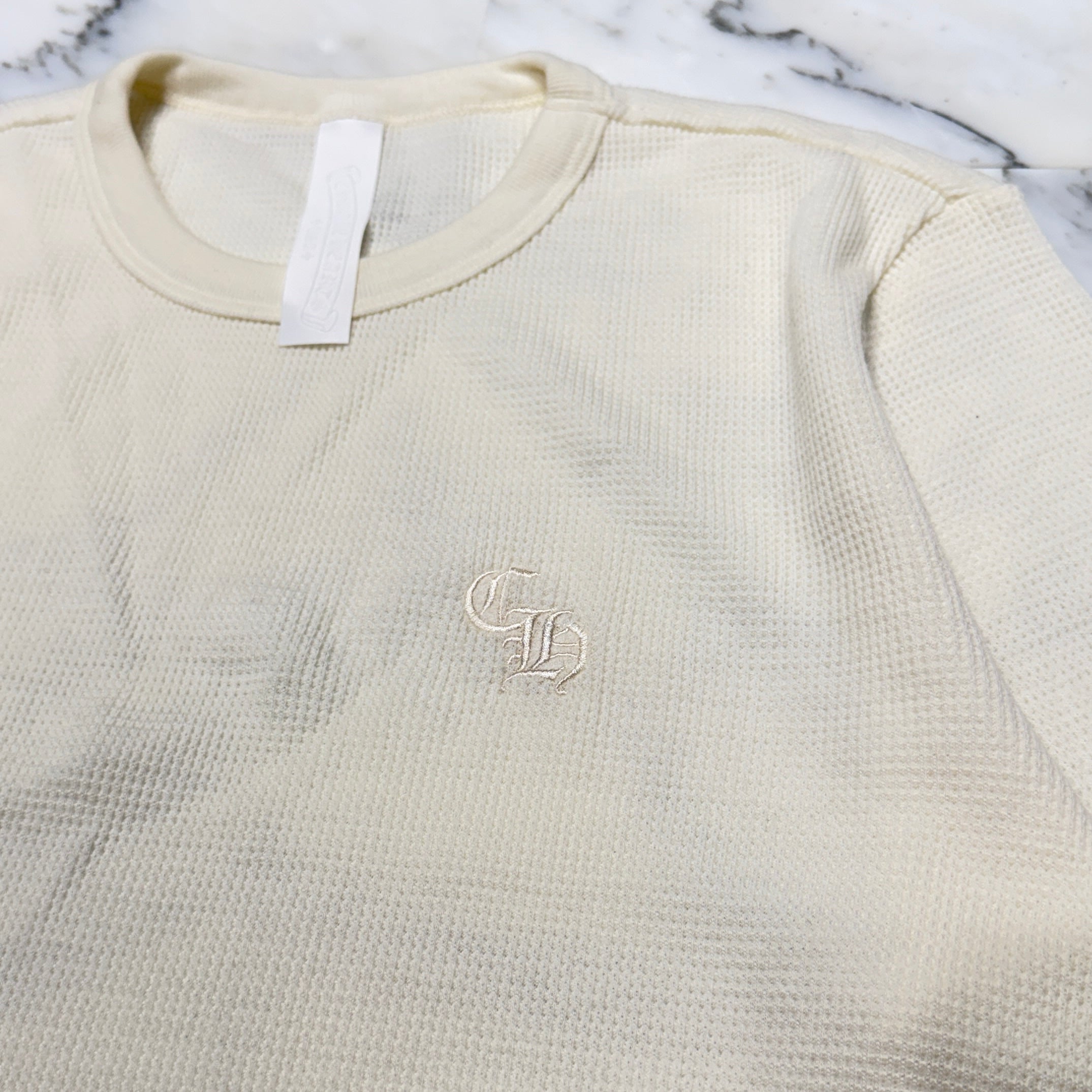 CHROME HEARTS 2025SS Y NOT CH Embroidery Thermal Tee Size L クロムハーツ ワイノット CH刺繍 サーマル 半袖Tシャツ サイズL